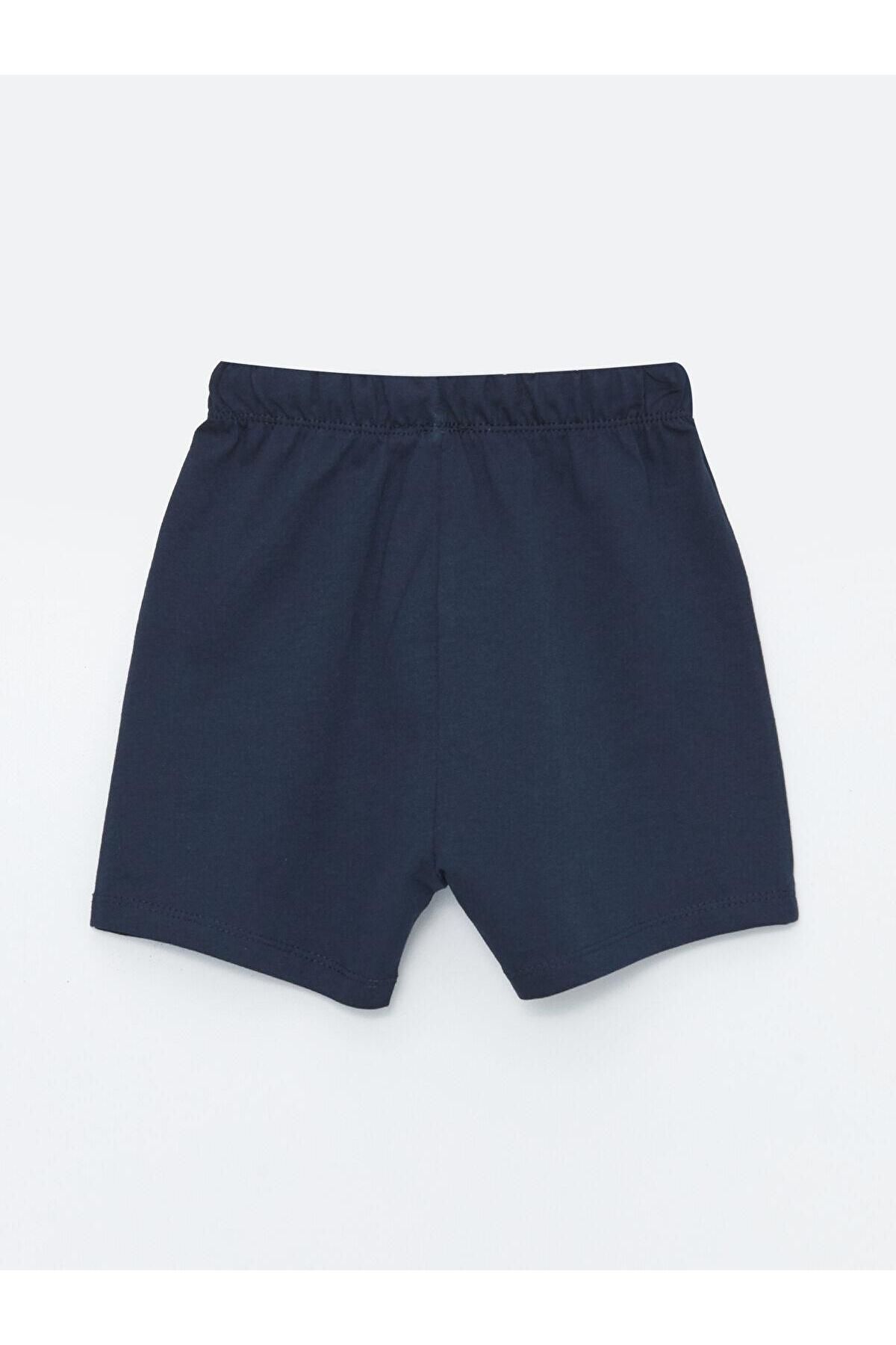 LCW baby Beli Lastikli Basic Erkek Bebek Şort - 2