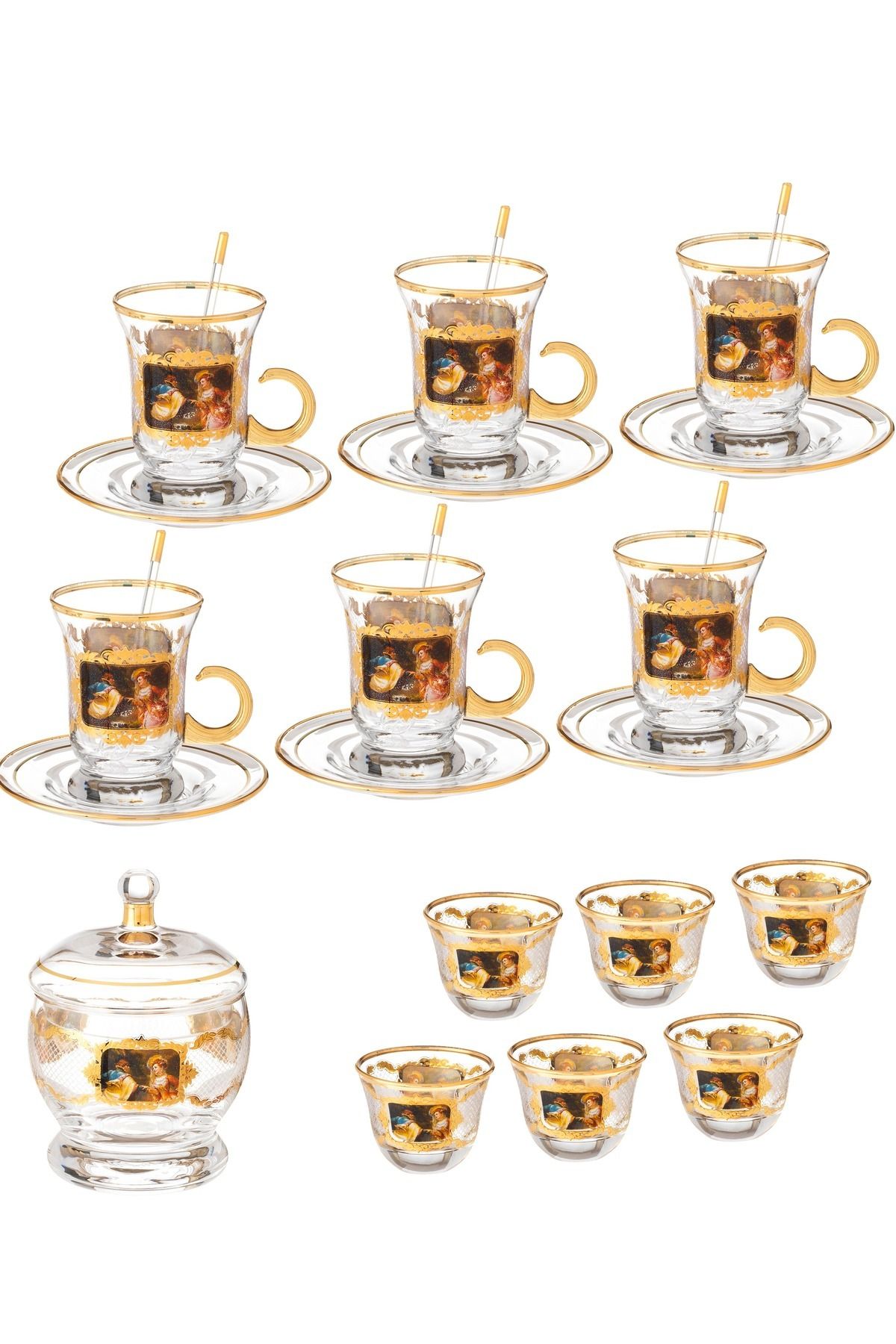 Byblos-25 Piece Turkish Coffee And Tea Set 2