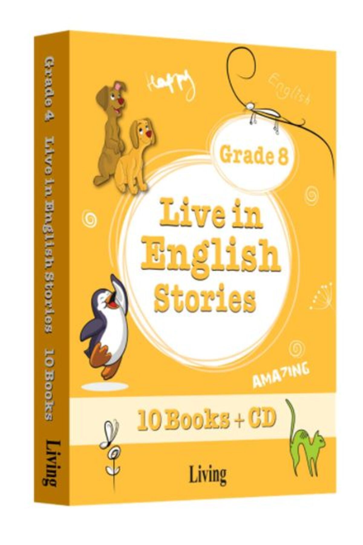 Living English Dictionary Grade 8 - Live in English Stories (10 Books CD)