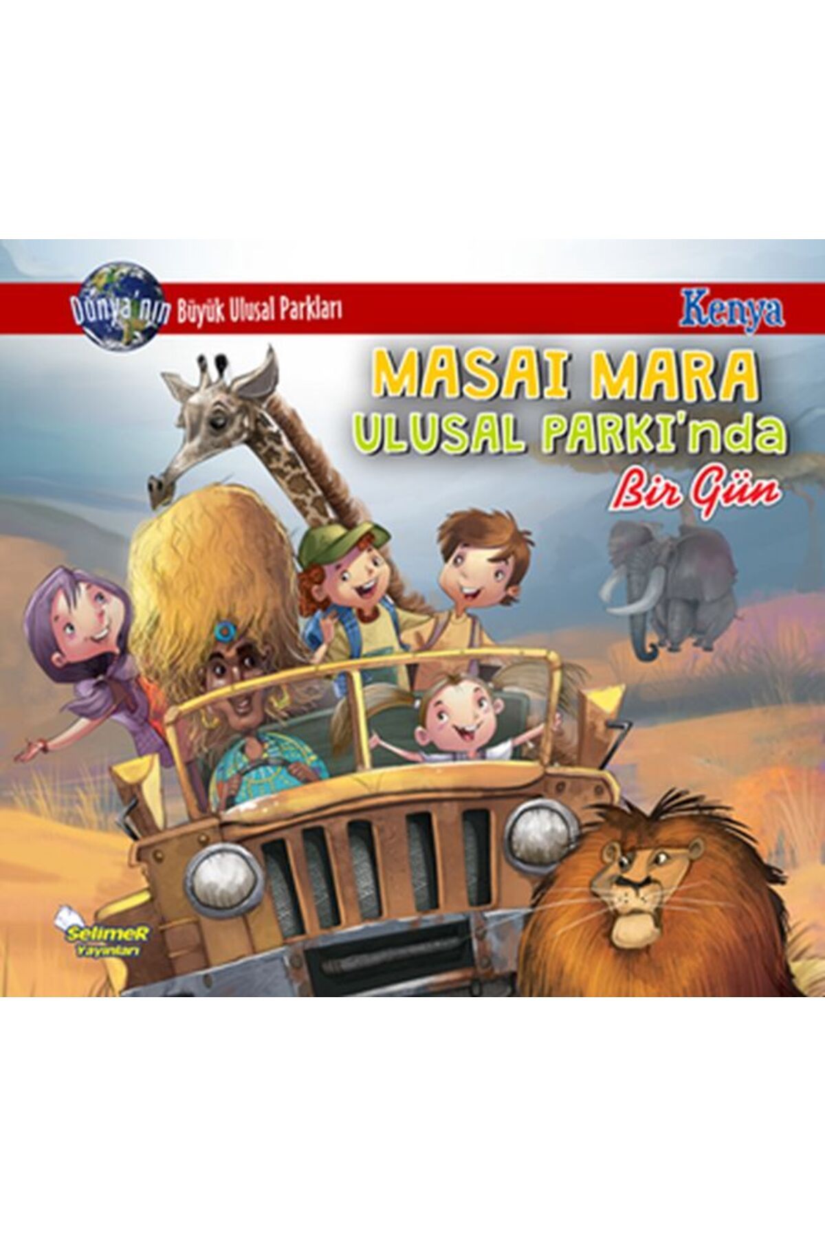 Karma Kitaplar Masai Mara Ulusal Parkı'Nda Bir Gün kitap (Korunakli Posetle)