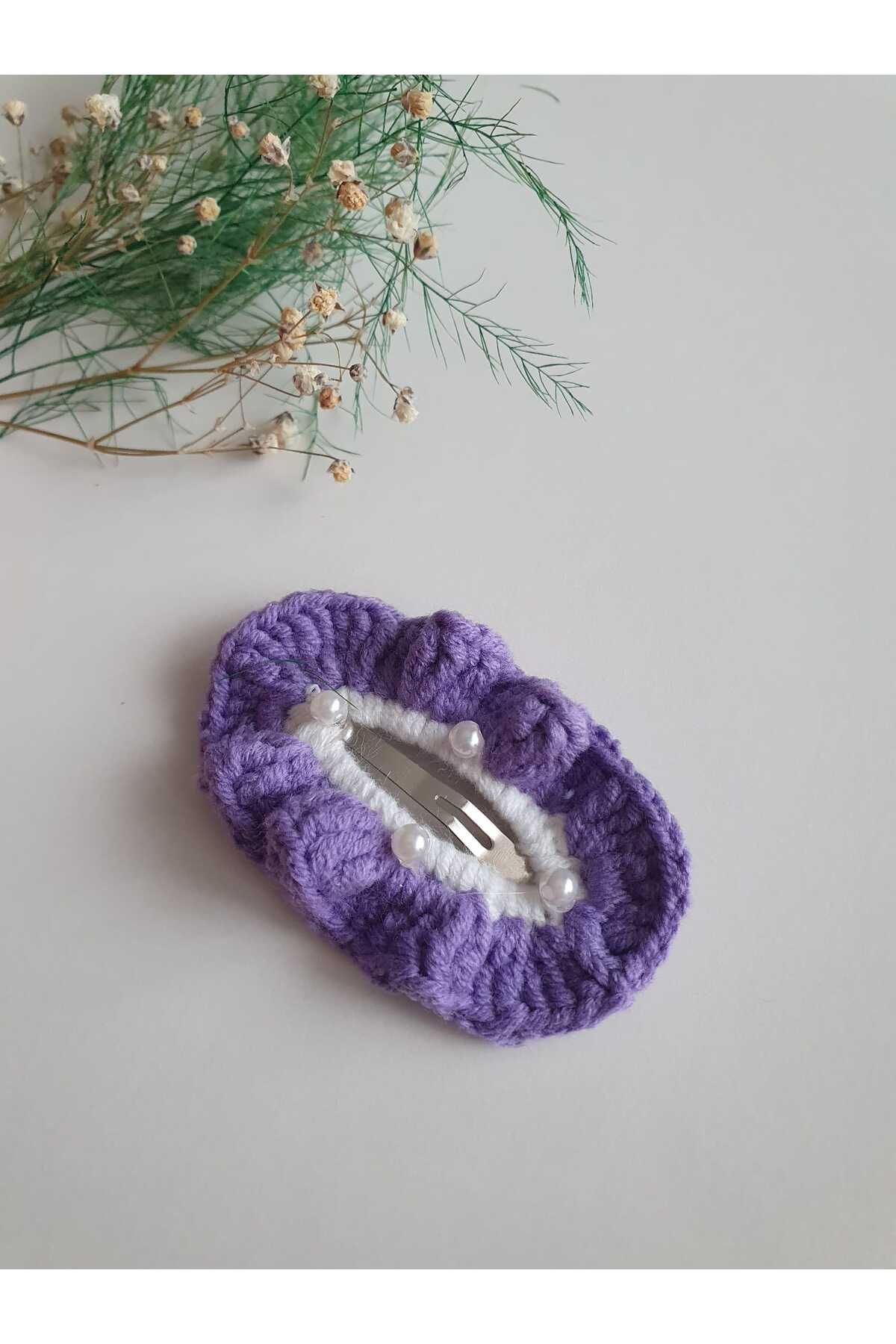 NEXT LİFE STORE-1 Piece Buckle with Purple Ruffle Snaps (5cm) 2