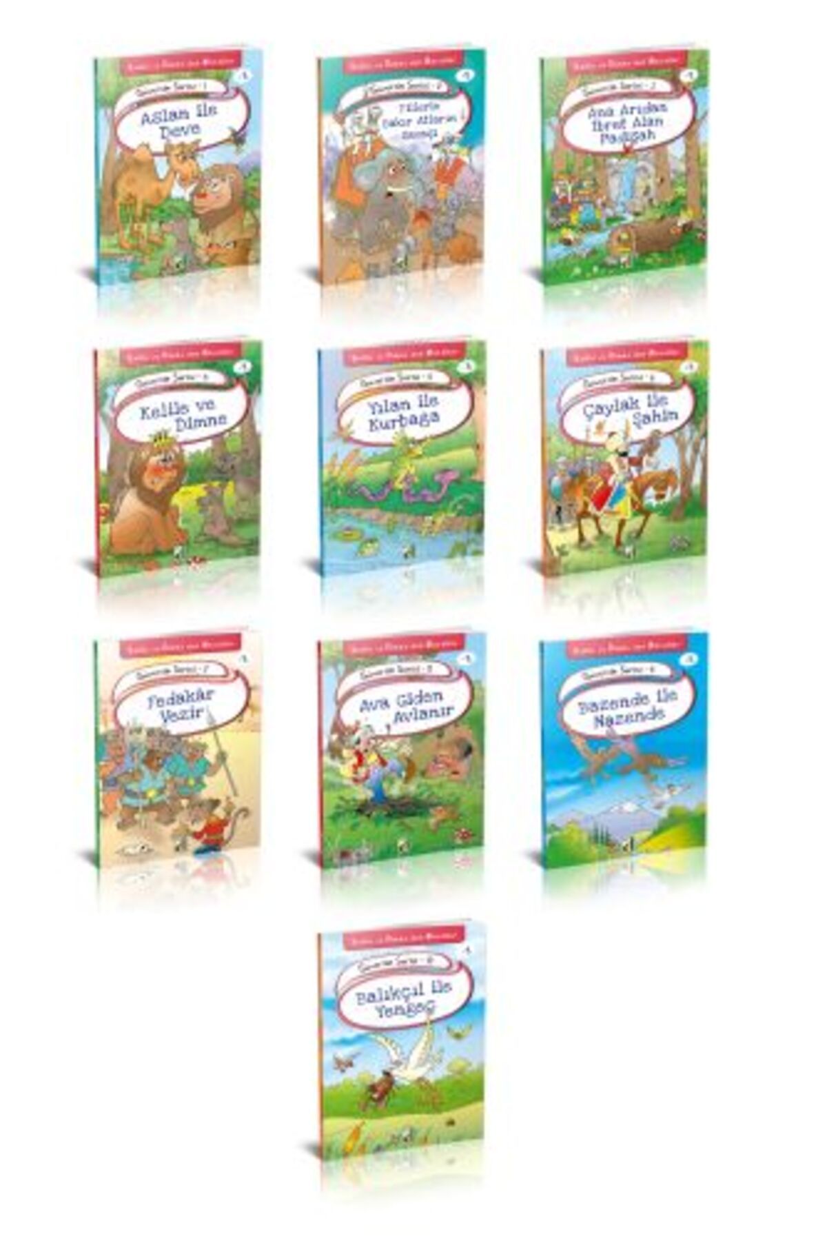 Destek Yayınları Kelile ve Dimne'den Masallar - Güvercin Serisi (10 Kitap Takım)