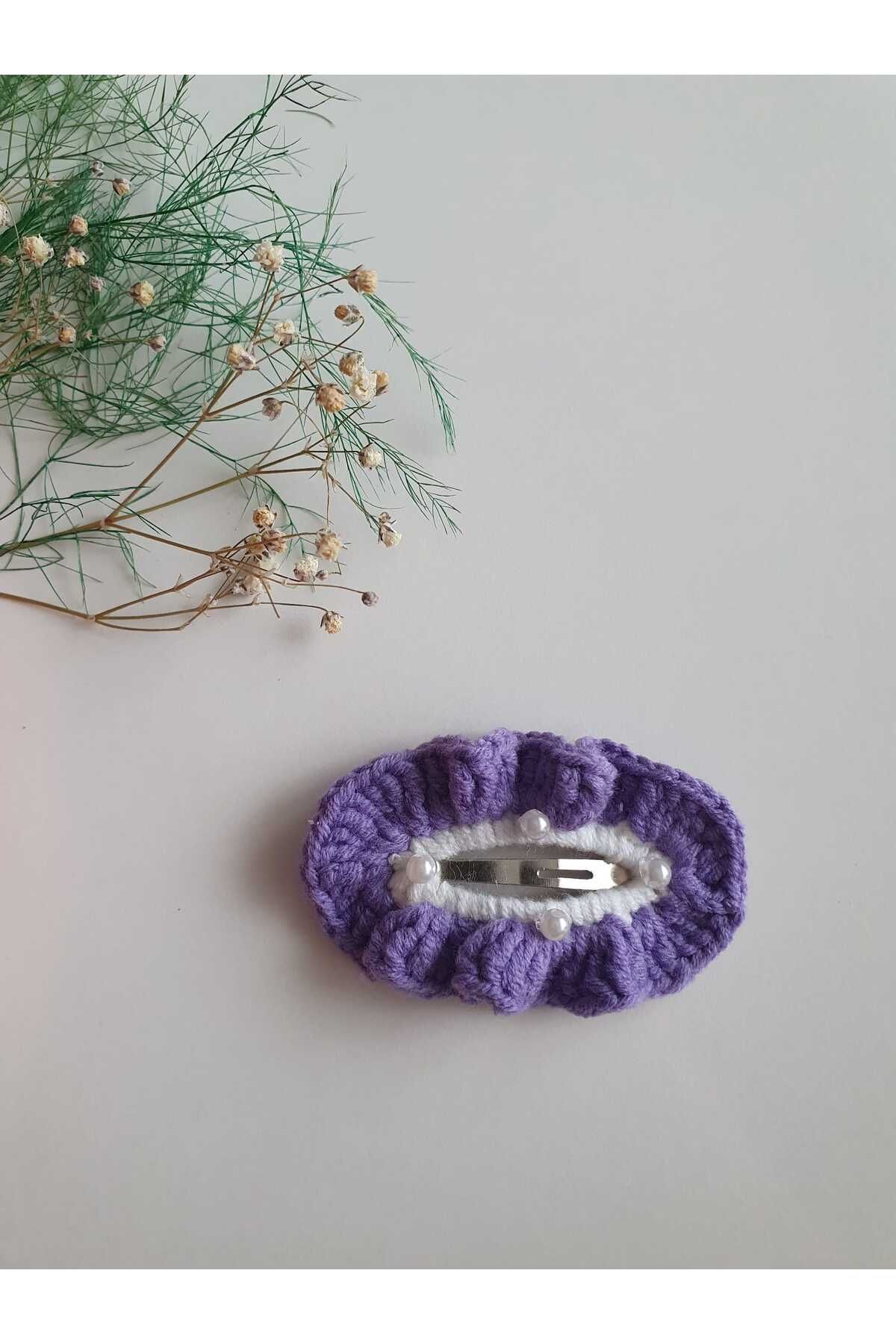 NEXT LİFE STORE-1 Piece Buckle with Purple Ruffle Snaps (5cm) 1