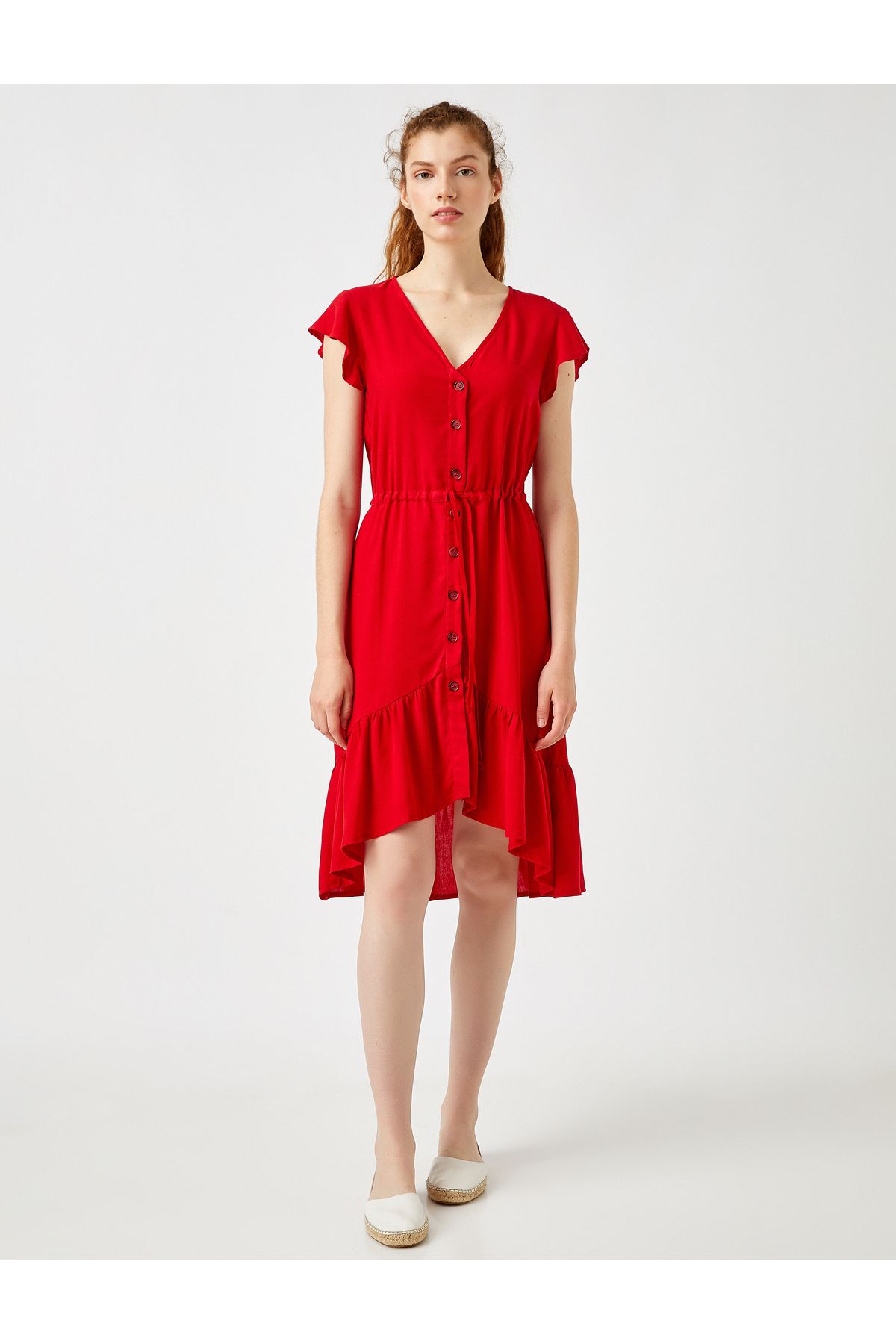 Koton-Trägerkleid aus Leinenmischung 3