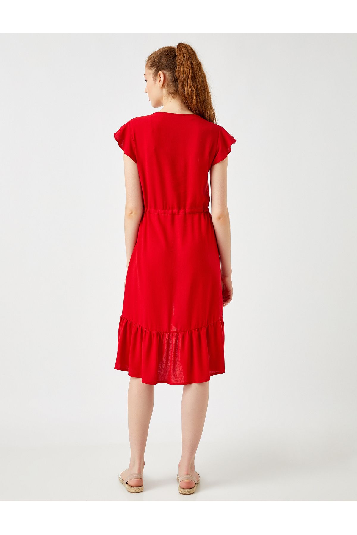 Koton-Trägerkleid aus Leinenmischung 4