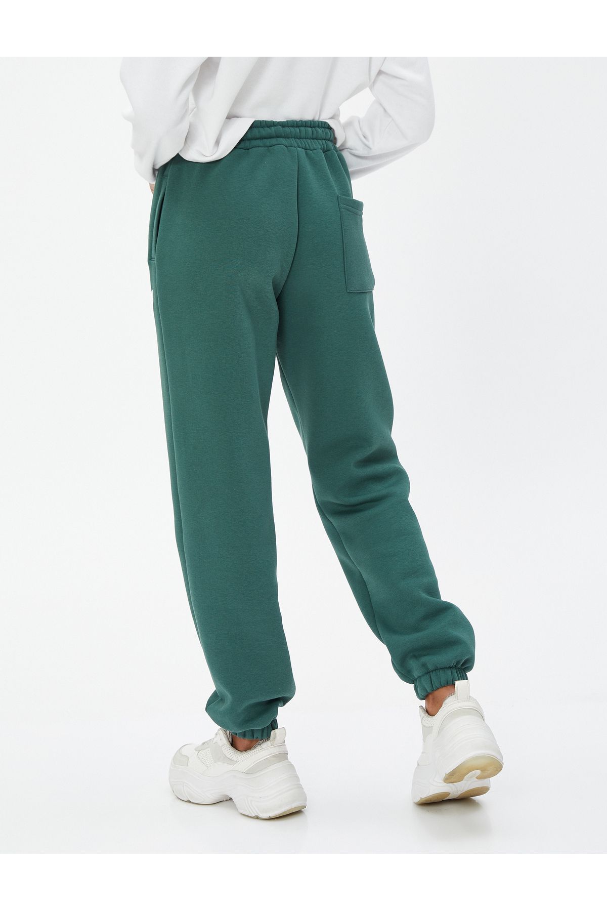 Koton-Jogger Sweatpants College Printed Ribbed Lace Waist 4