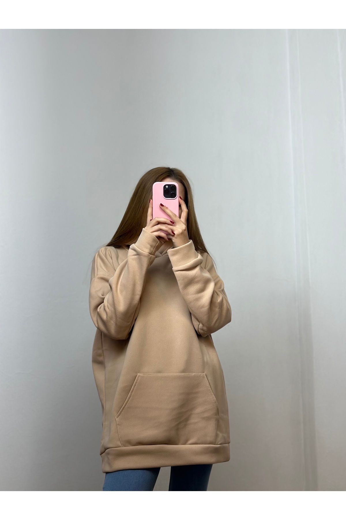 es ess collection-Unisex Camel Sweatshirt - Three Thread Raster 1