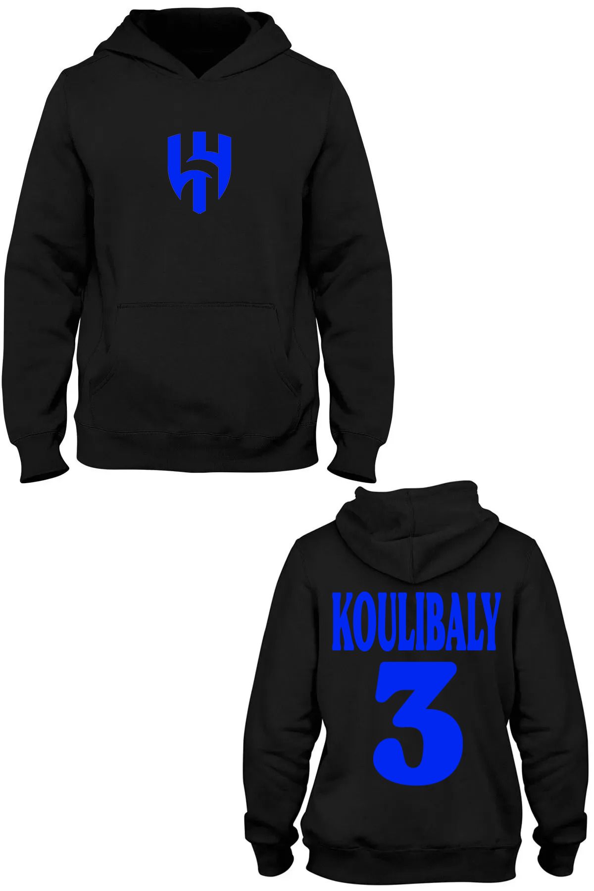 Pisa Art Al-Hilal Suudi Arabistan Koulibaly 3 11 Özel Tasarım Kapşonlu Sweatshirt