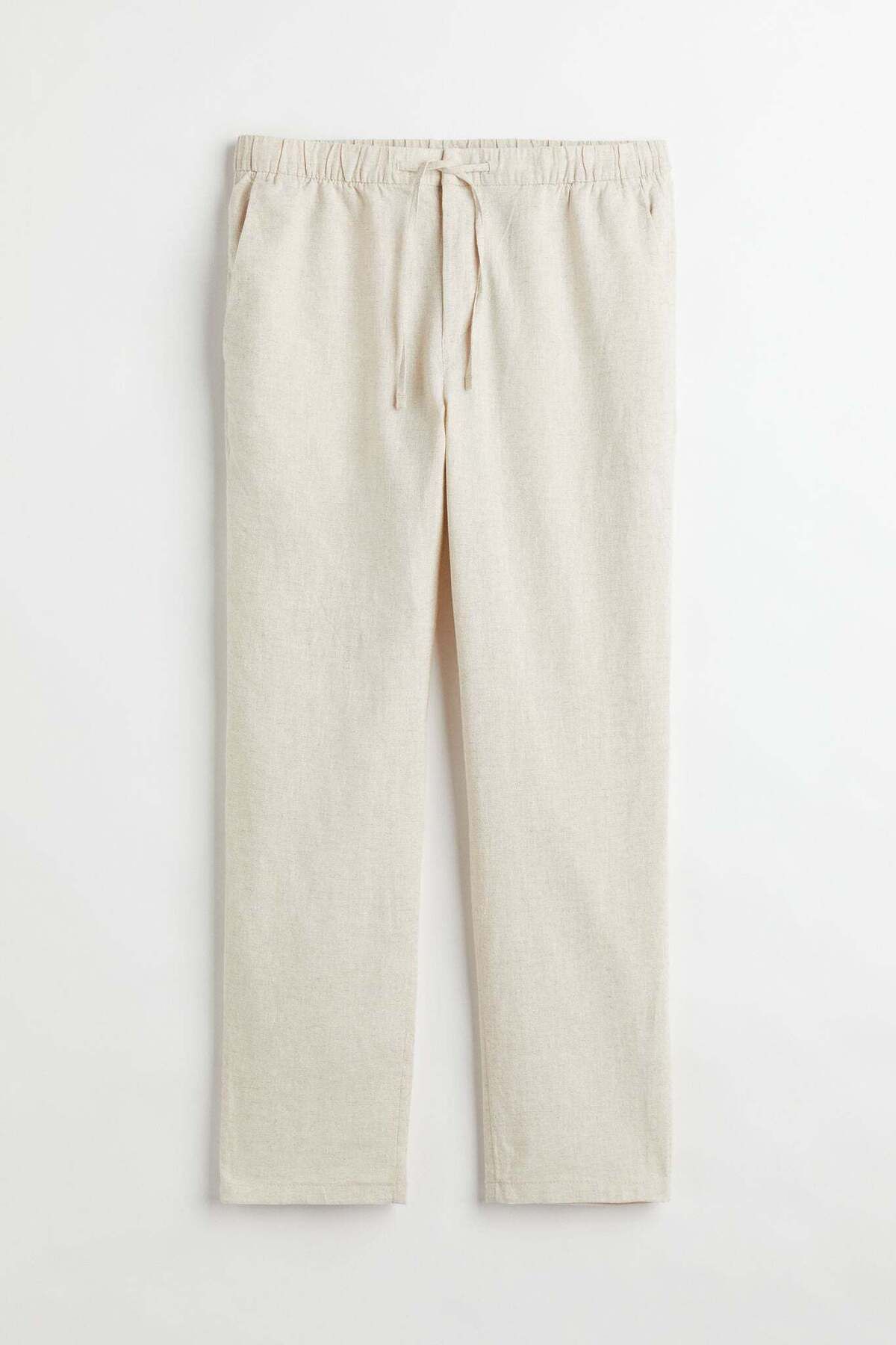 H&M-Regular Fit Linen-mix trousers 8