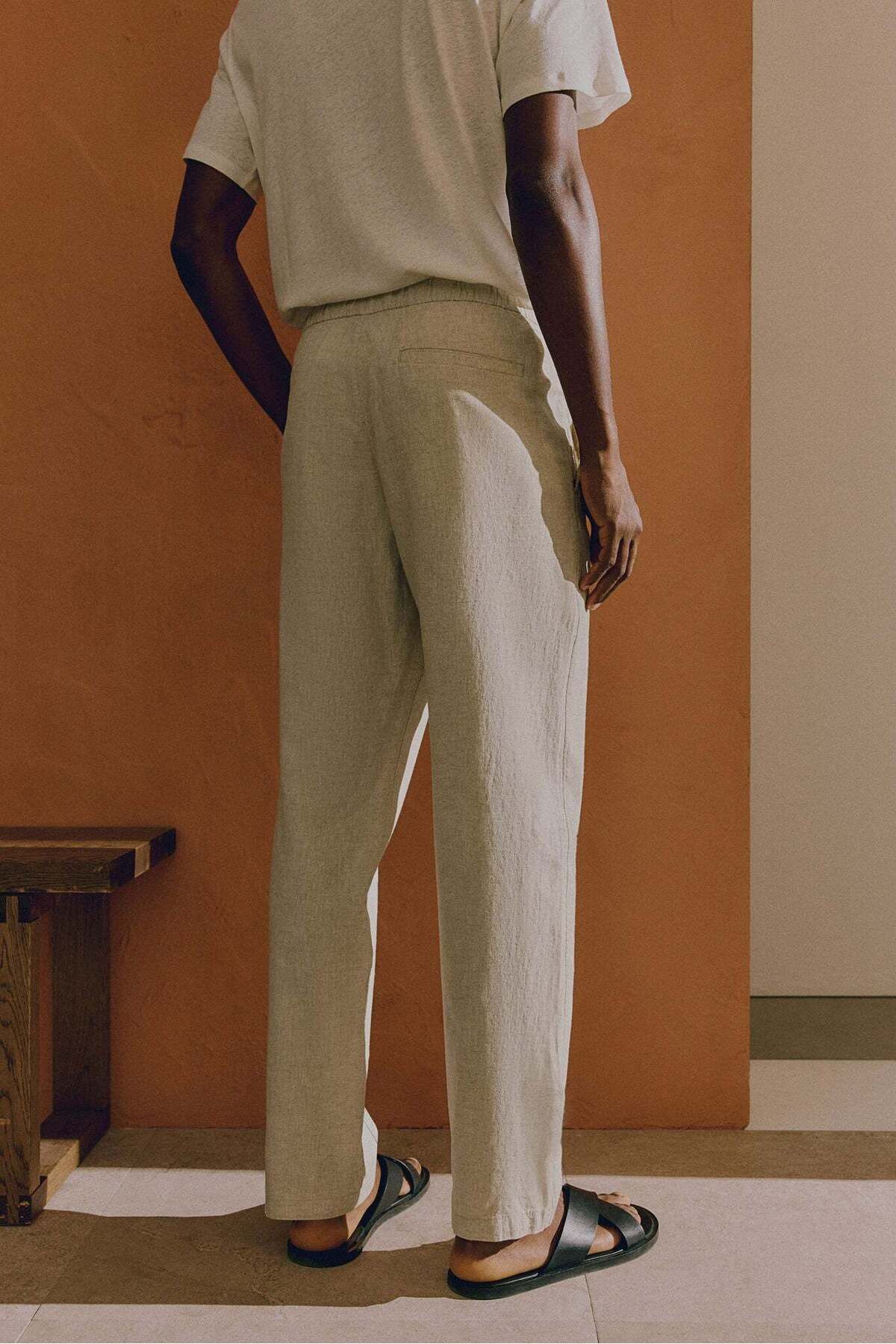 H&M-Regular Fit Linen-mix trousers 5