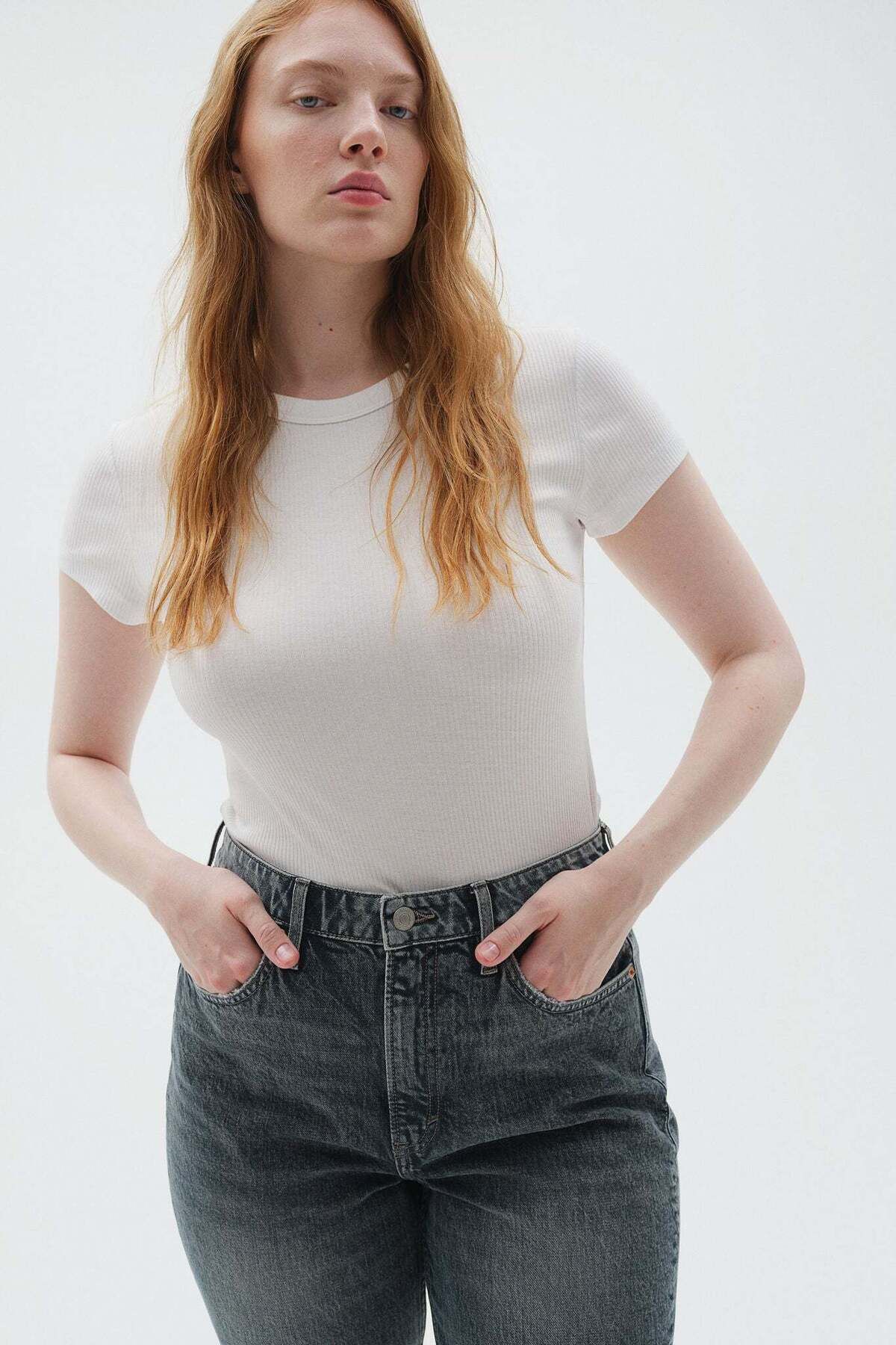 H&M-متعرج صالح سليم Yüksek كوت Pantolon 4