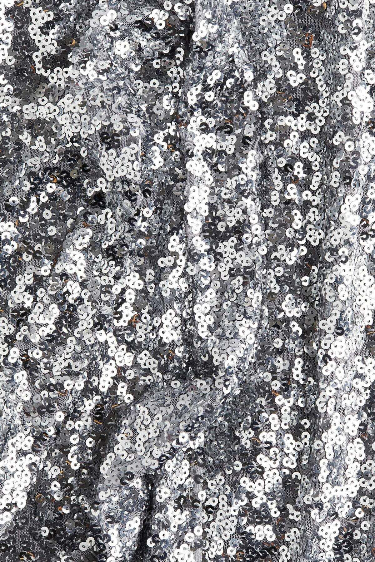 H&M-Sequined wrap dress 4