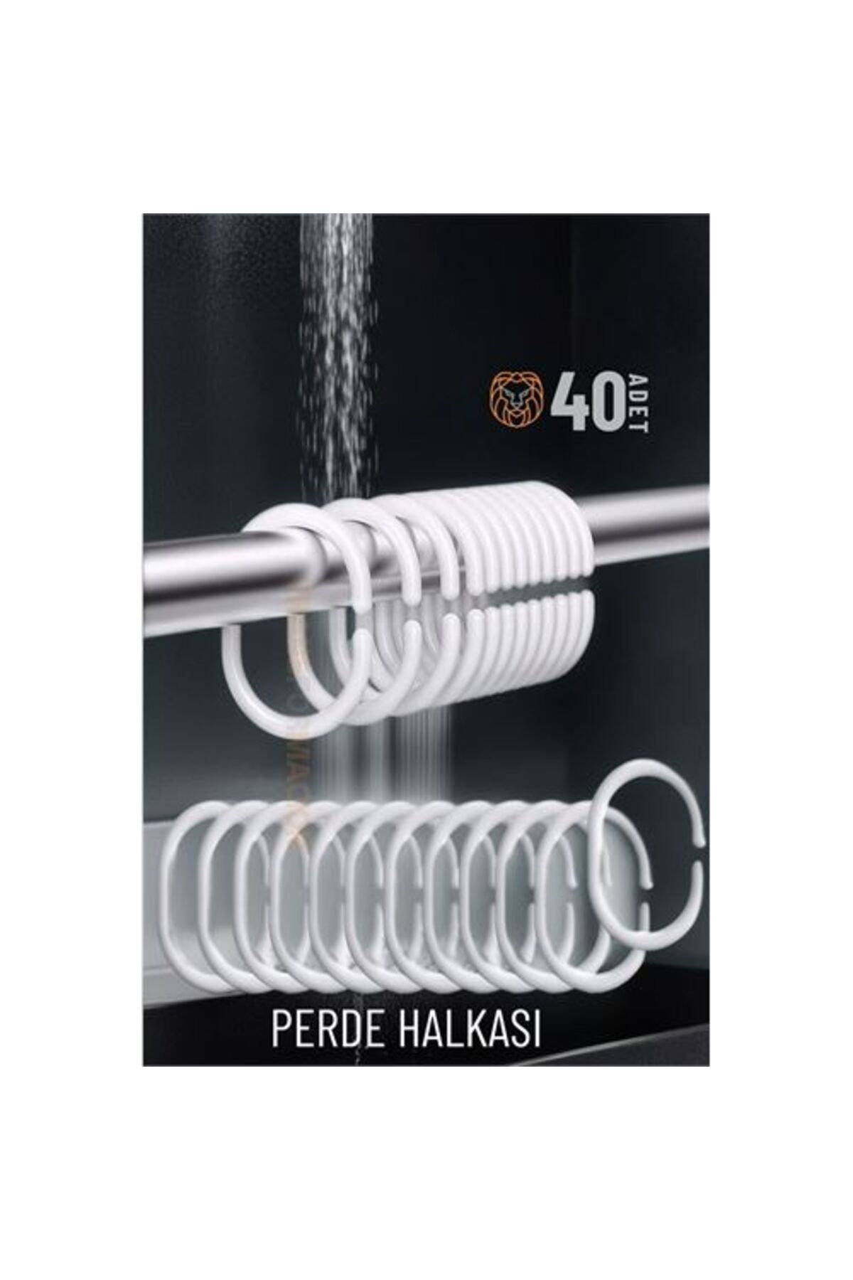 Takaz Global Banyo Perde Halkaları 40 ADET