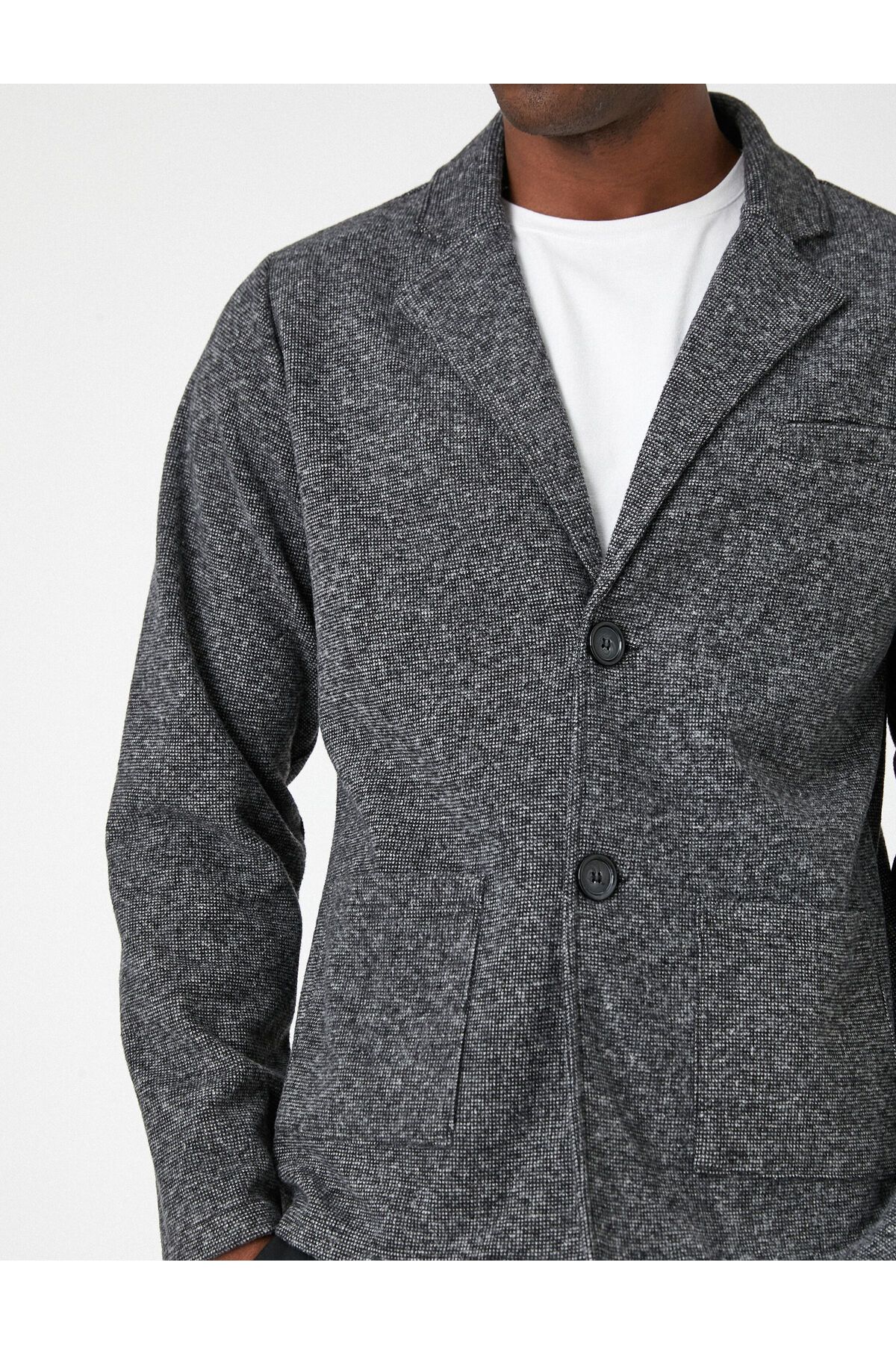 Koton-Basic Jacket with Pocket Detail Buttons 5