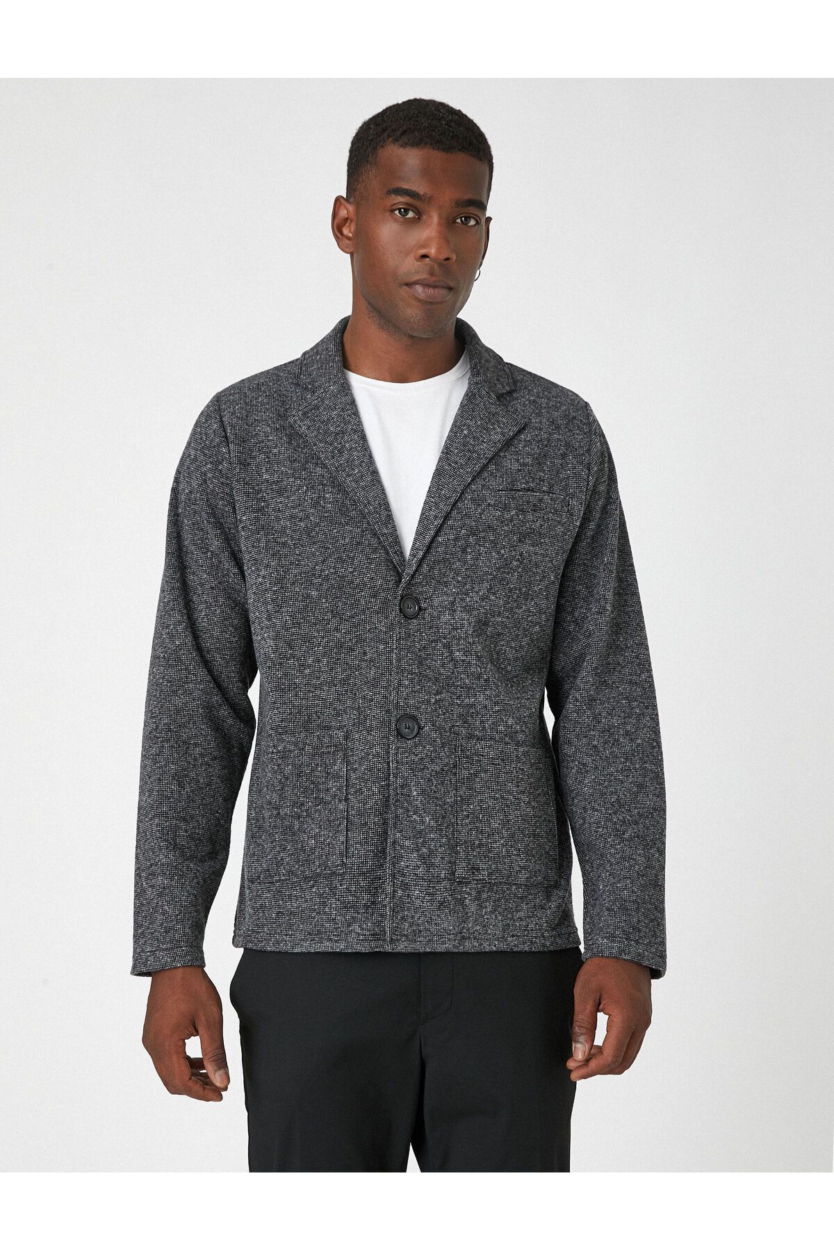 Koton-Basic Jacket with Pocket Detail Buttons 3