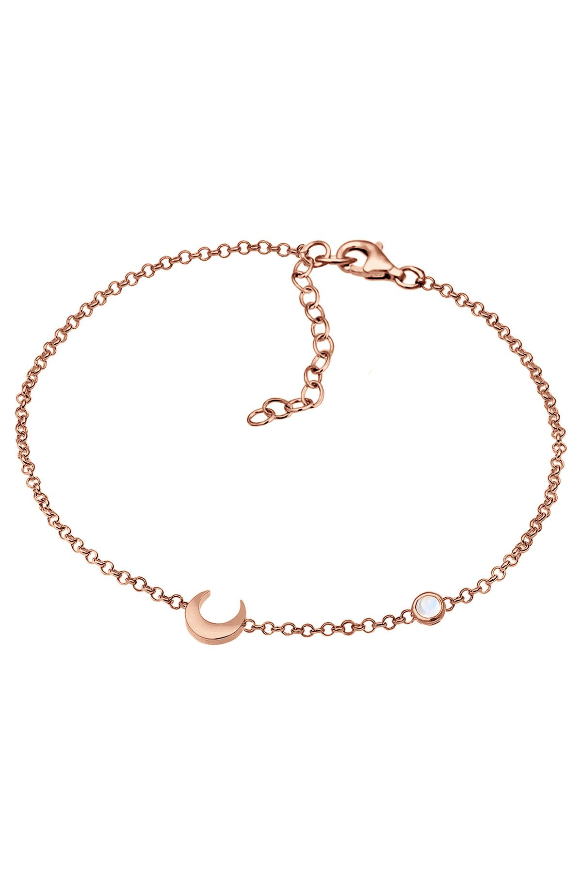 ELLI-Damen-Armband mit Halbmond- und Sternzeichen – vergoldetes Armband aus 925er Sterlingsilber 2