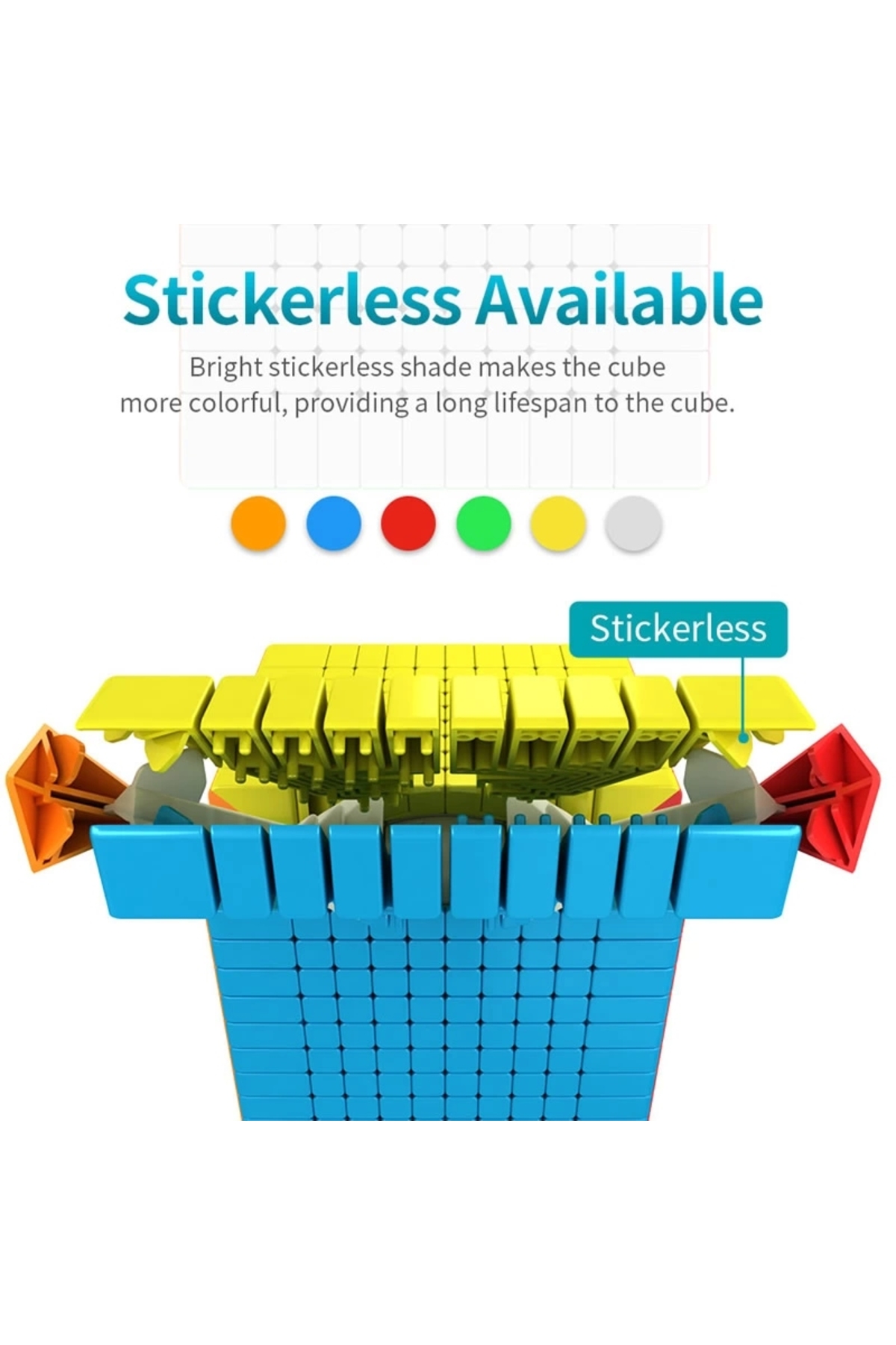 Doğan Oyuncak Dünyası Orijinal MoYu Meilong 10x10 Küp - Moyu Speed Cube - Moyu 10x10 Zeka Küpü - Zeka Küpü - Rubik Küp fotoğrafı 4 (önizleme)