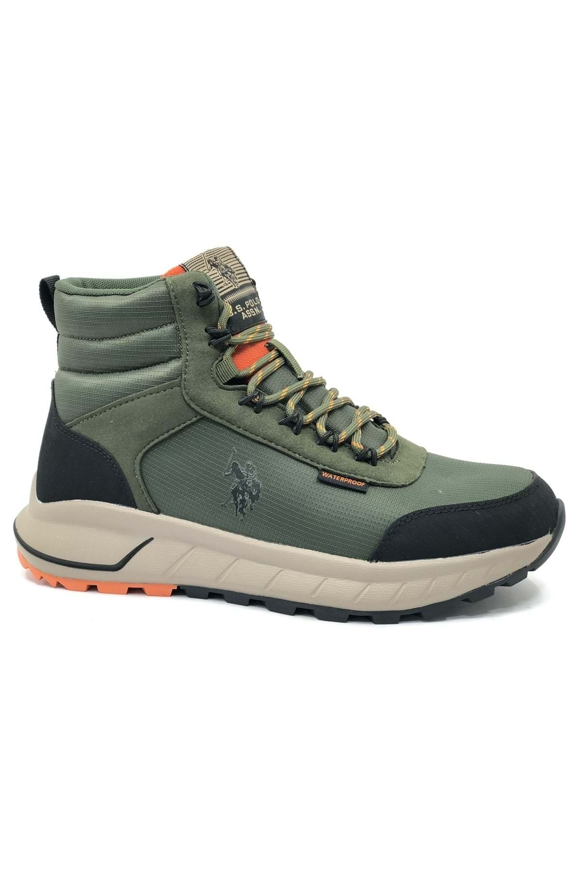 Kids Club Shoes-U.S. Polo Assn Elha - Outdoor Men's Waterproof Boots Khaki 3