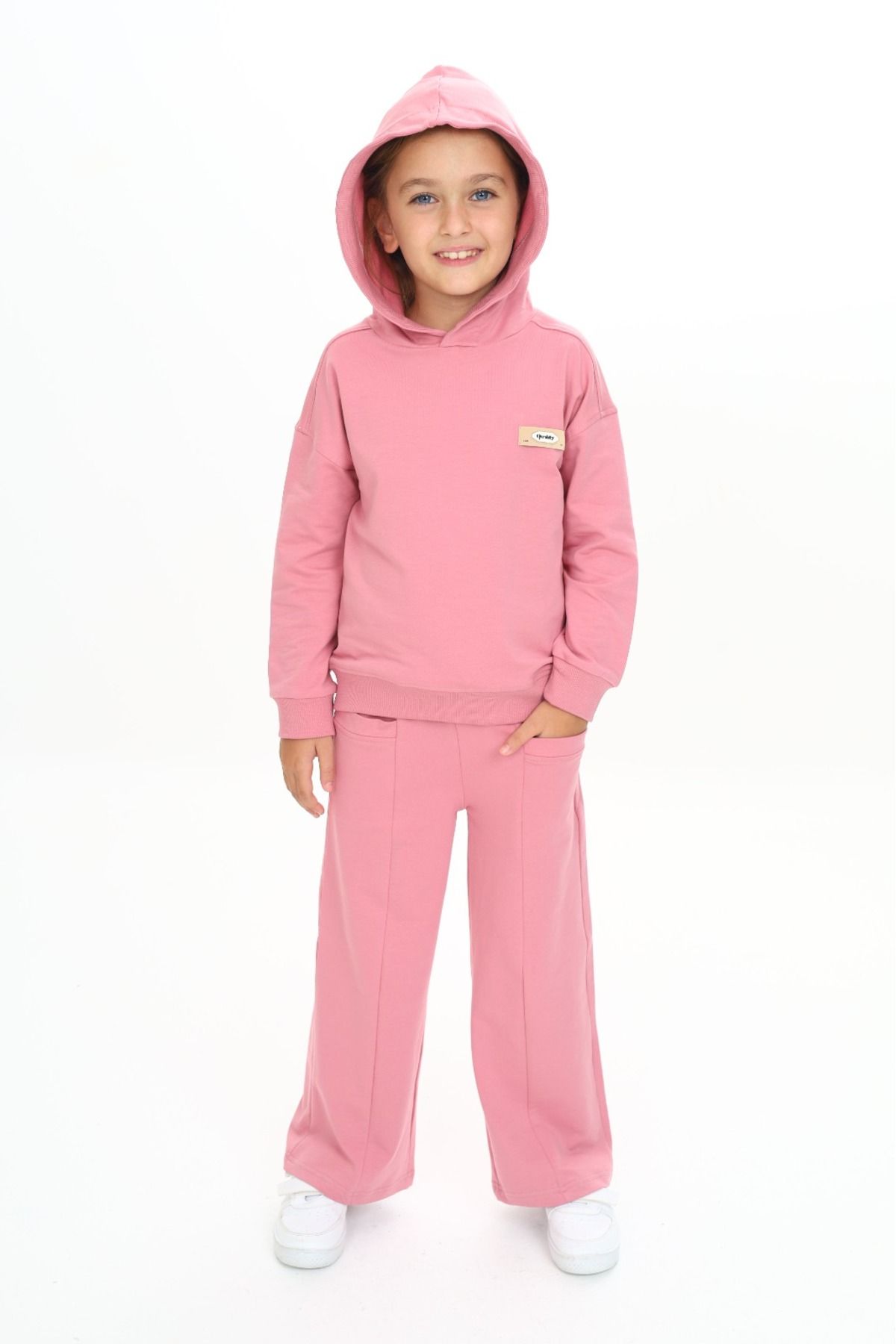 Toontoy-Girl's Hooded Tracksuit Set 5