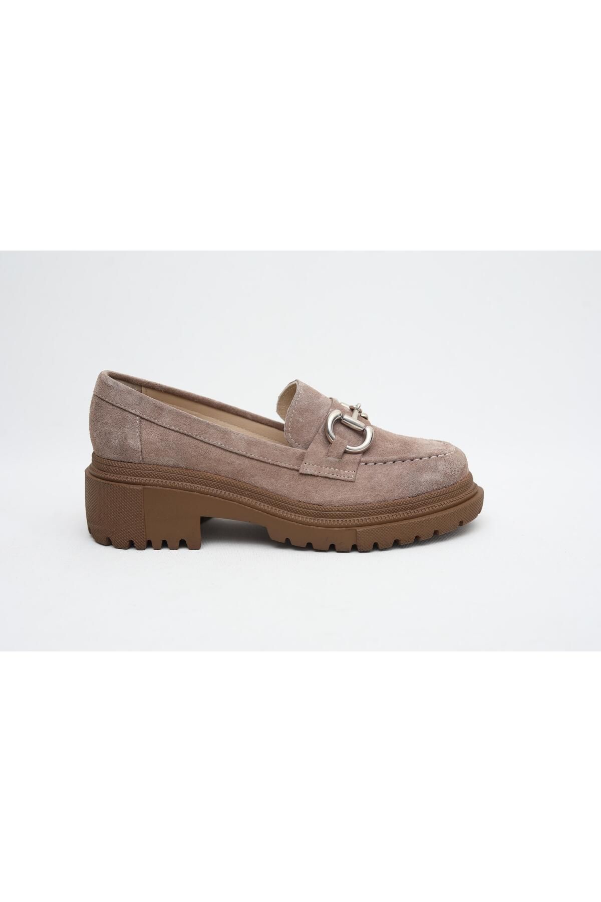 LA PASSION-LOAFER DE PIELE GROSĂ DE PIELE VERABILĂ CU CATARAMĂ DE MINK 2