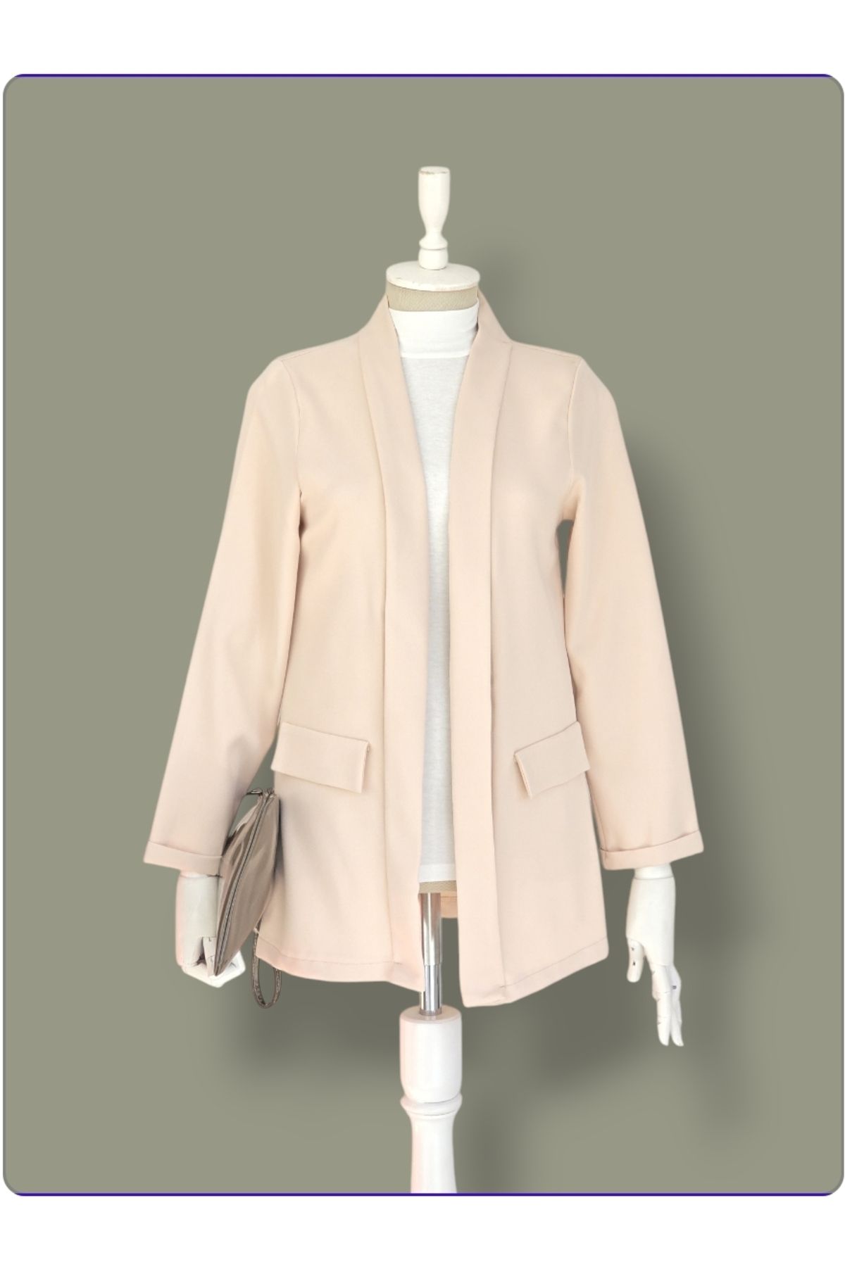 ENDAMIM-Thin Seasonal Unlined Blazer Jacket 1