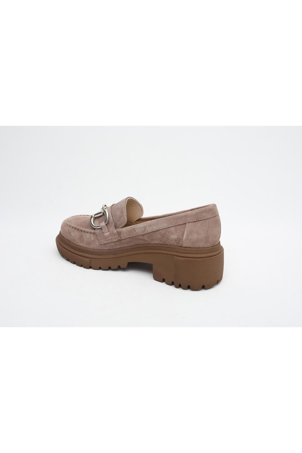 LA PASSION-LOAFER DE PIELE GROSĂ DE PIELE VERABILĂ CU CATARAMĂ DE MINK 3