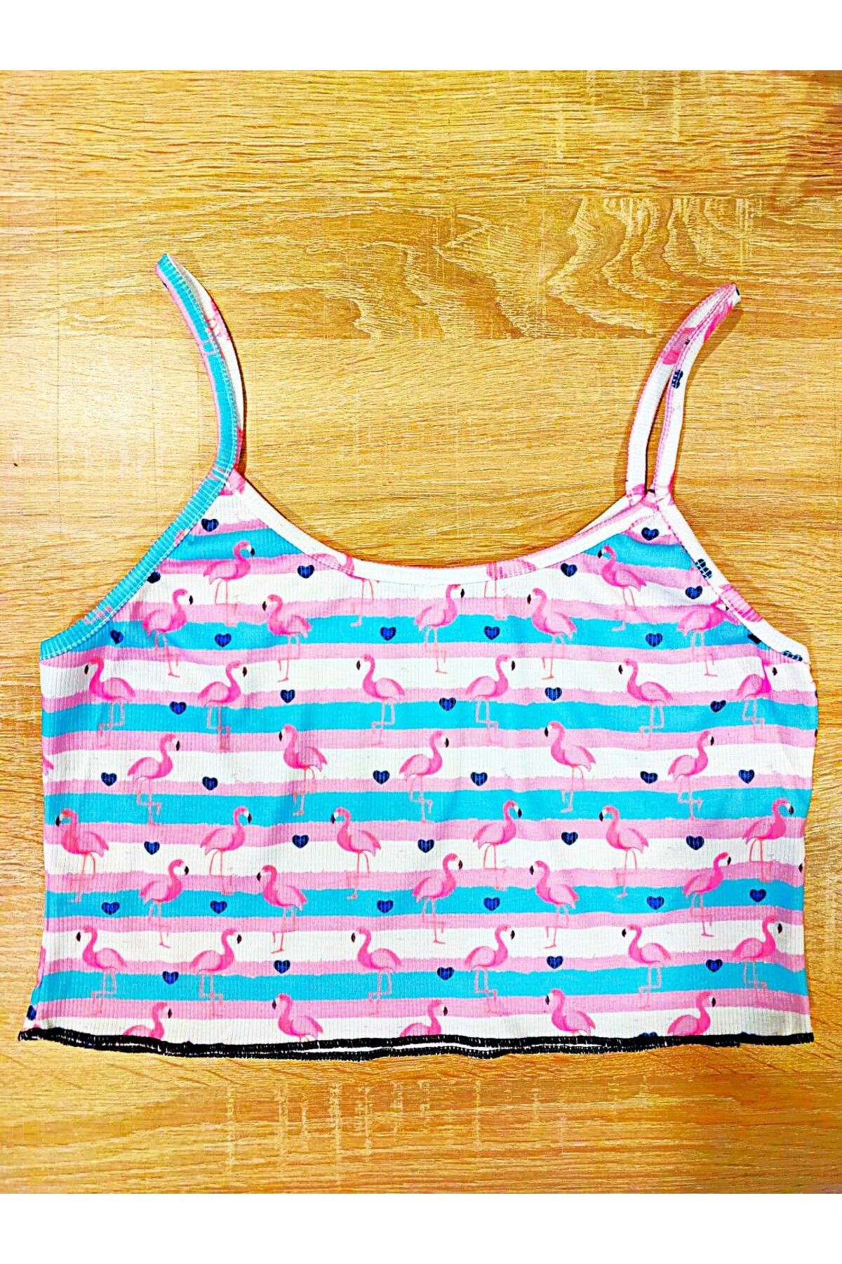 PEMBİŞ HOMEWEAR Flamingo Crop Atlet