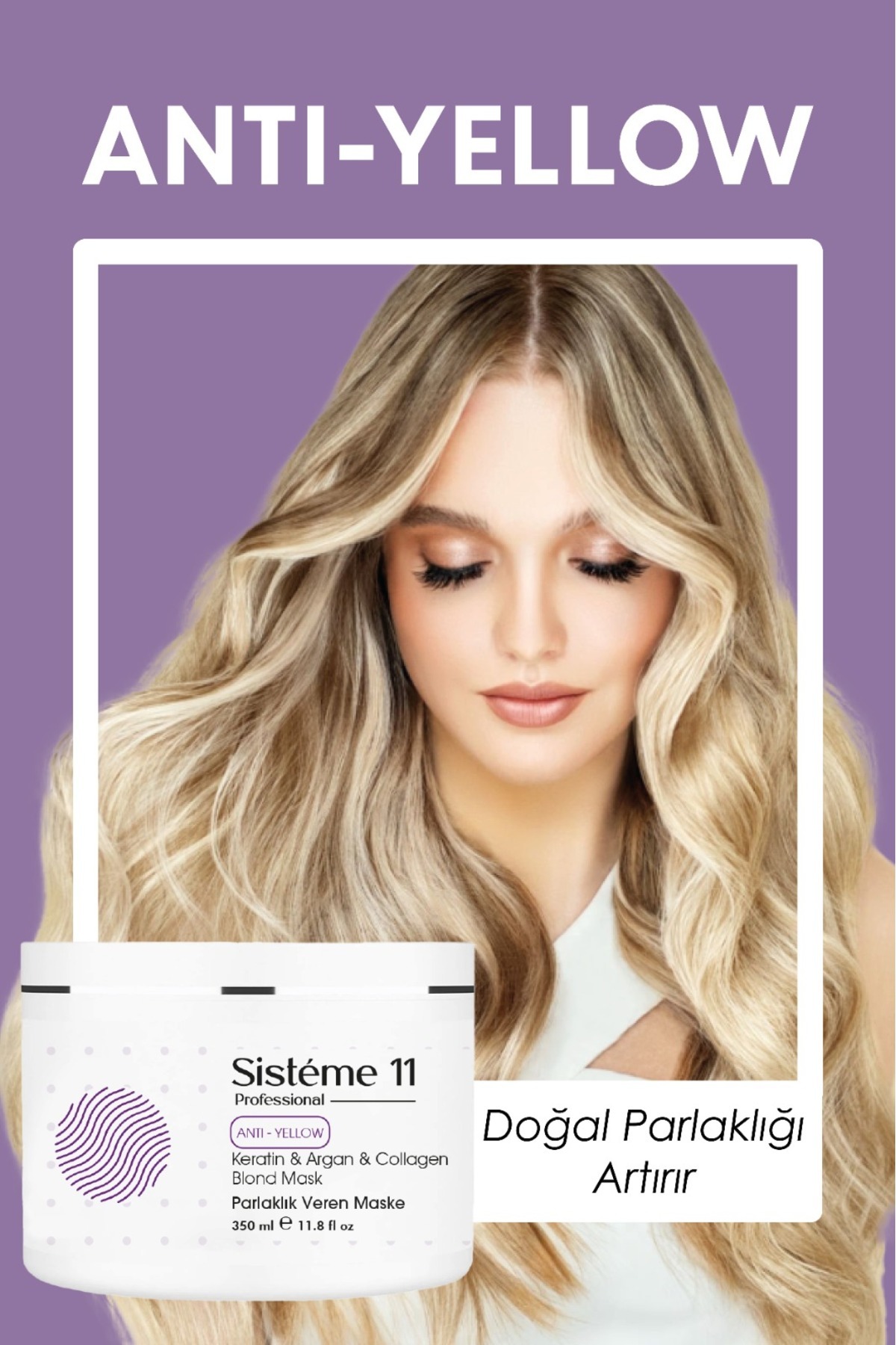 Sisteme 11 Parlaklık Veren Saç Bakım Maskesi 350 ml — 8684091009382 — تصویر 4 از 4