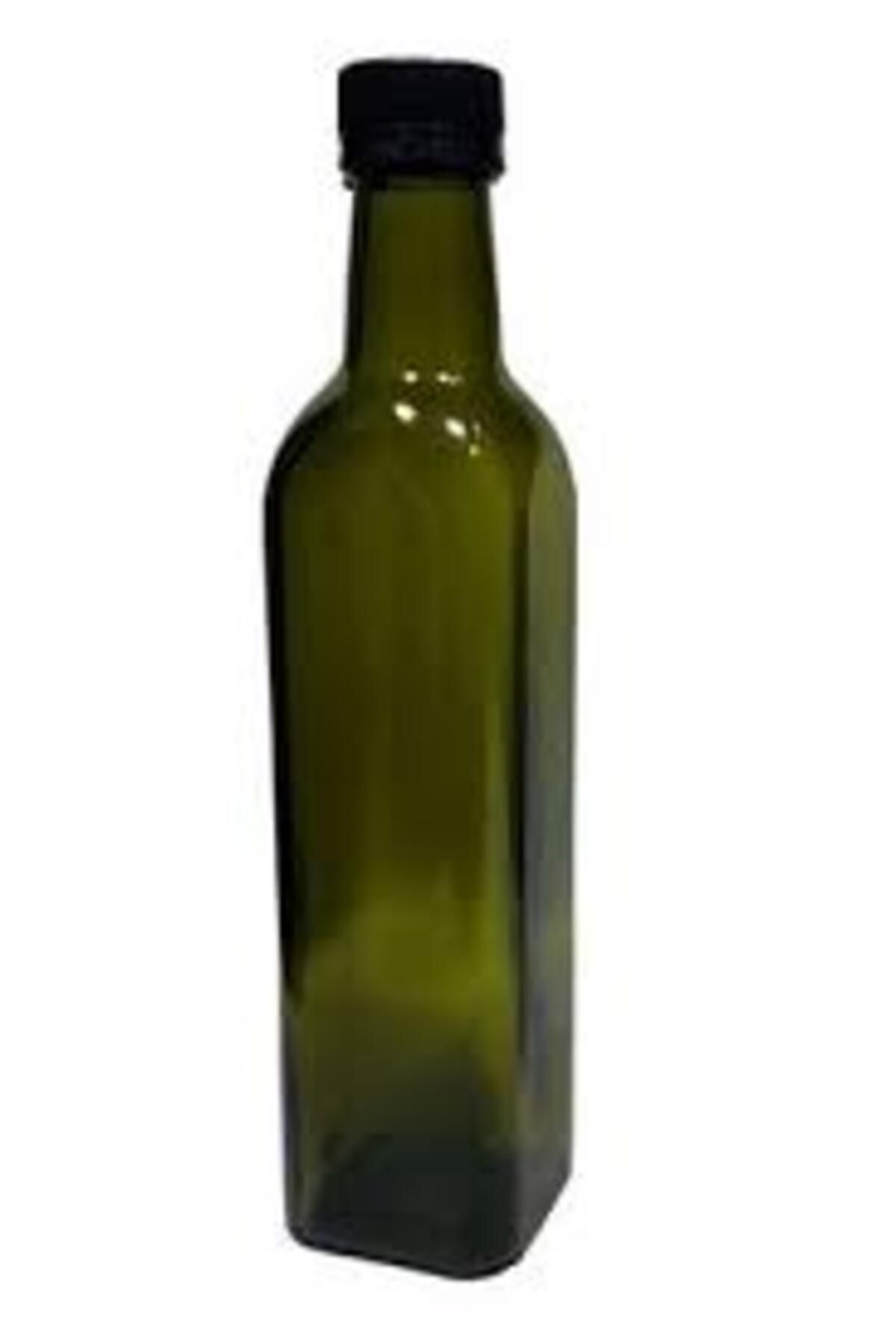 ZYLAN AMBALAJ-500ml Green Maraska - 12Pcs Glass Bottle, Oil Bottle, Sauce Bottle, Olive Oil Bottle, Vinegar Bottle 1