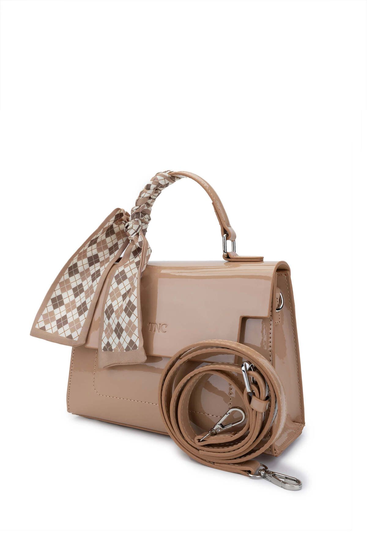 Tamer Tanca-Women's Vegan Beige Handbag 5