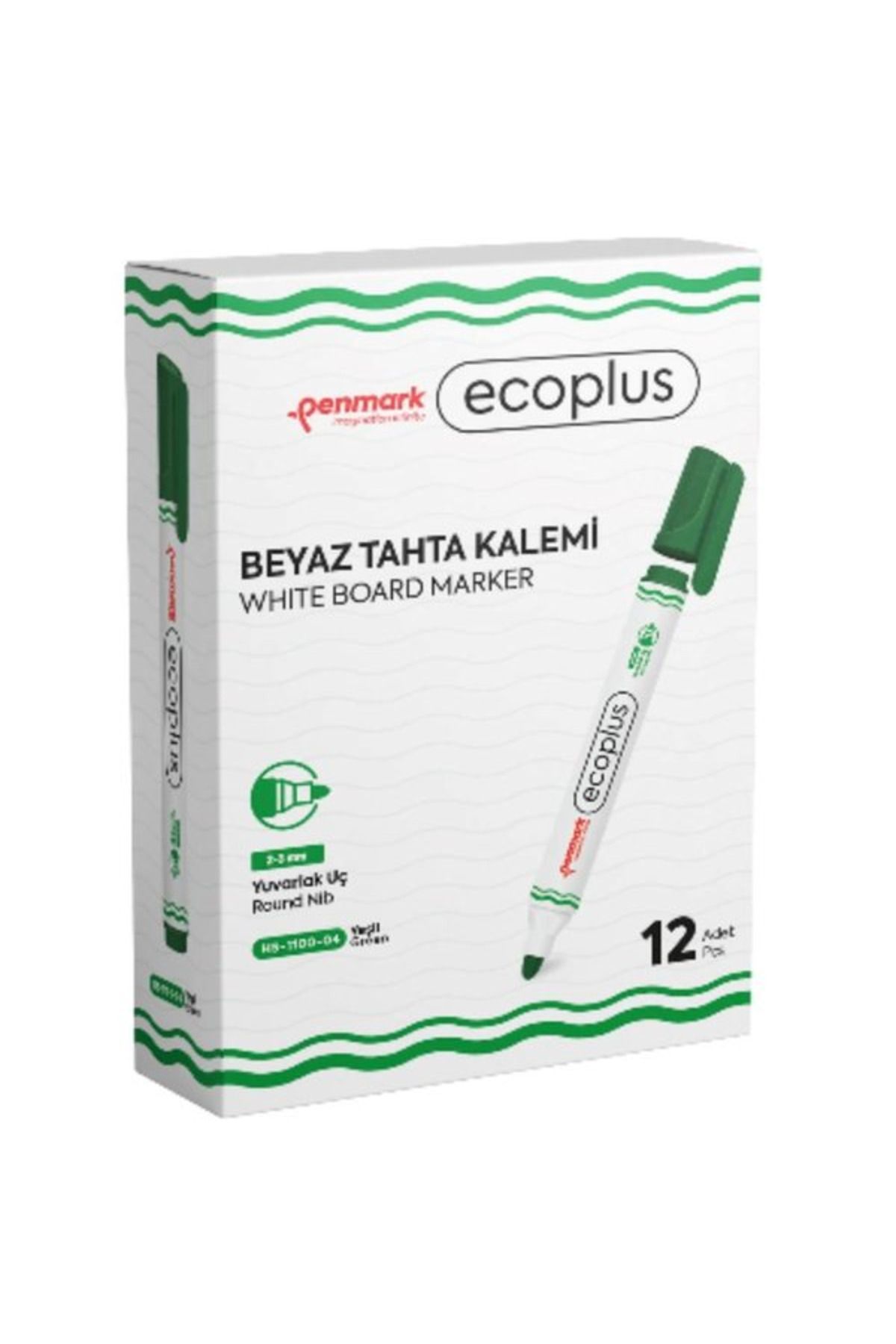 penmark Ecoplus Beyaz Tahta Kalemi 1 Kutu 12'li