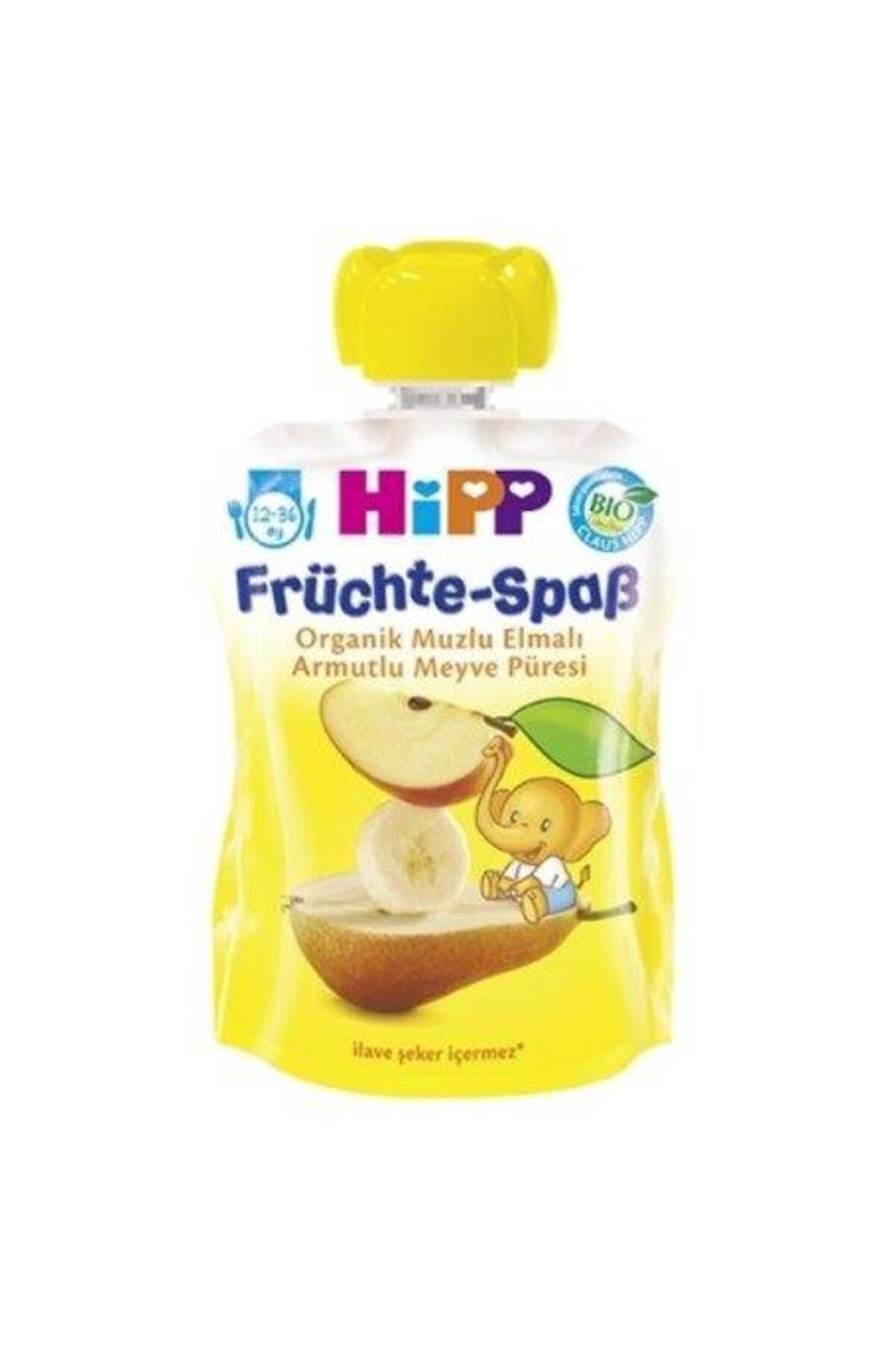 Hipp Organik Muzlu Elmalı Armutlu Meyve Püresi 100 gr