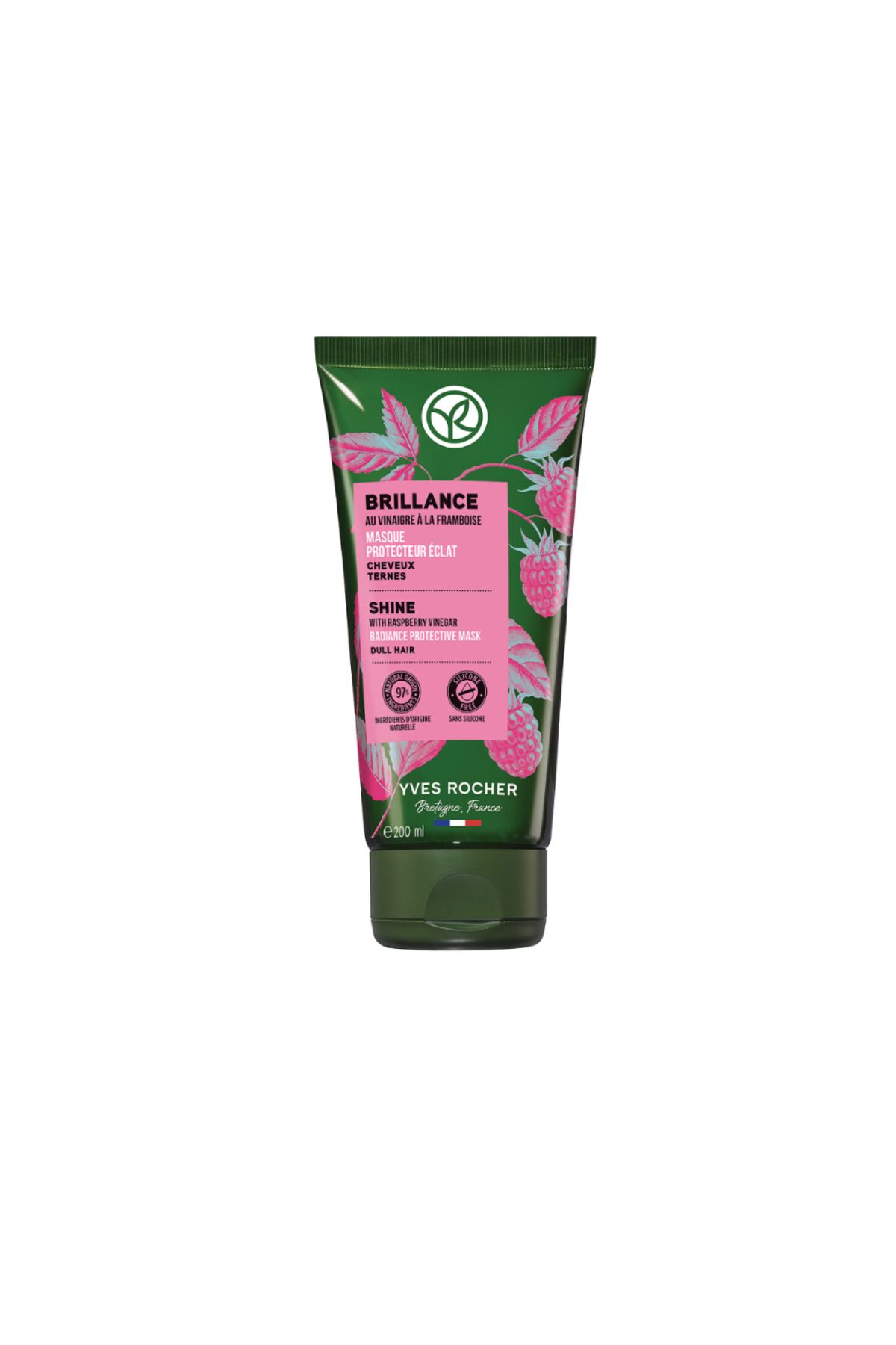 Yves Rocher-Radiance Protective Mask with Raspberry Vinegar for Dull hair 1