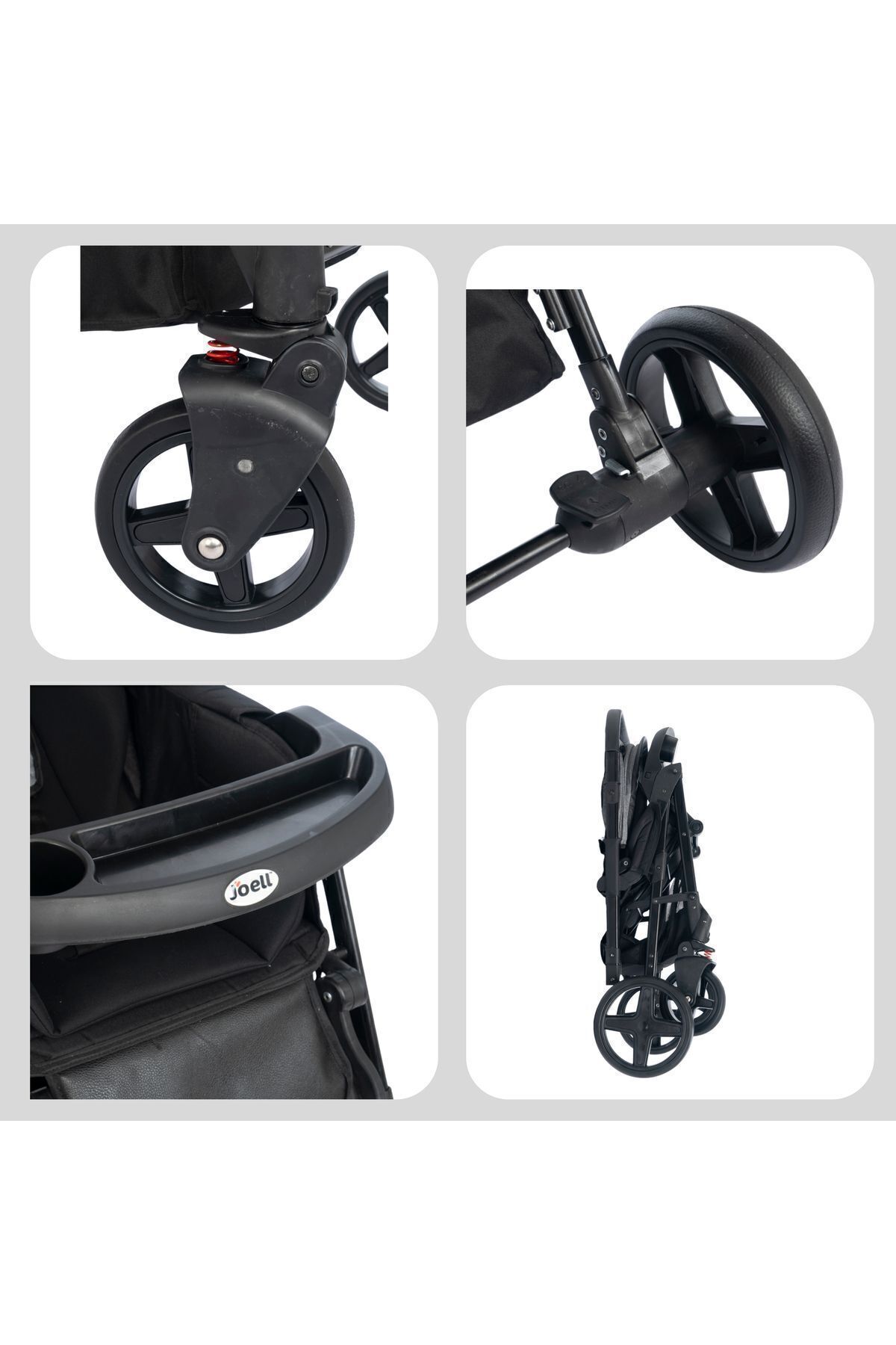 Joell Trendy Çift Yönlü Bebek Arabası fotoğrafı 3 (önizleme)