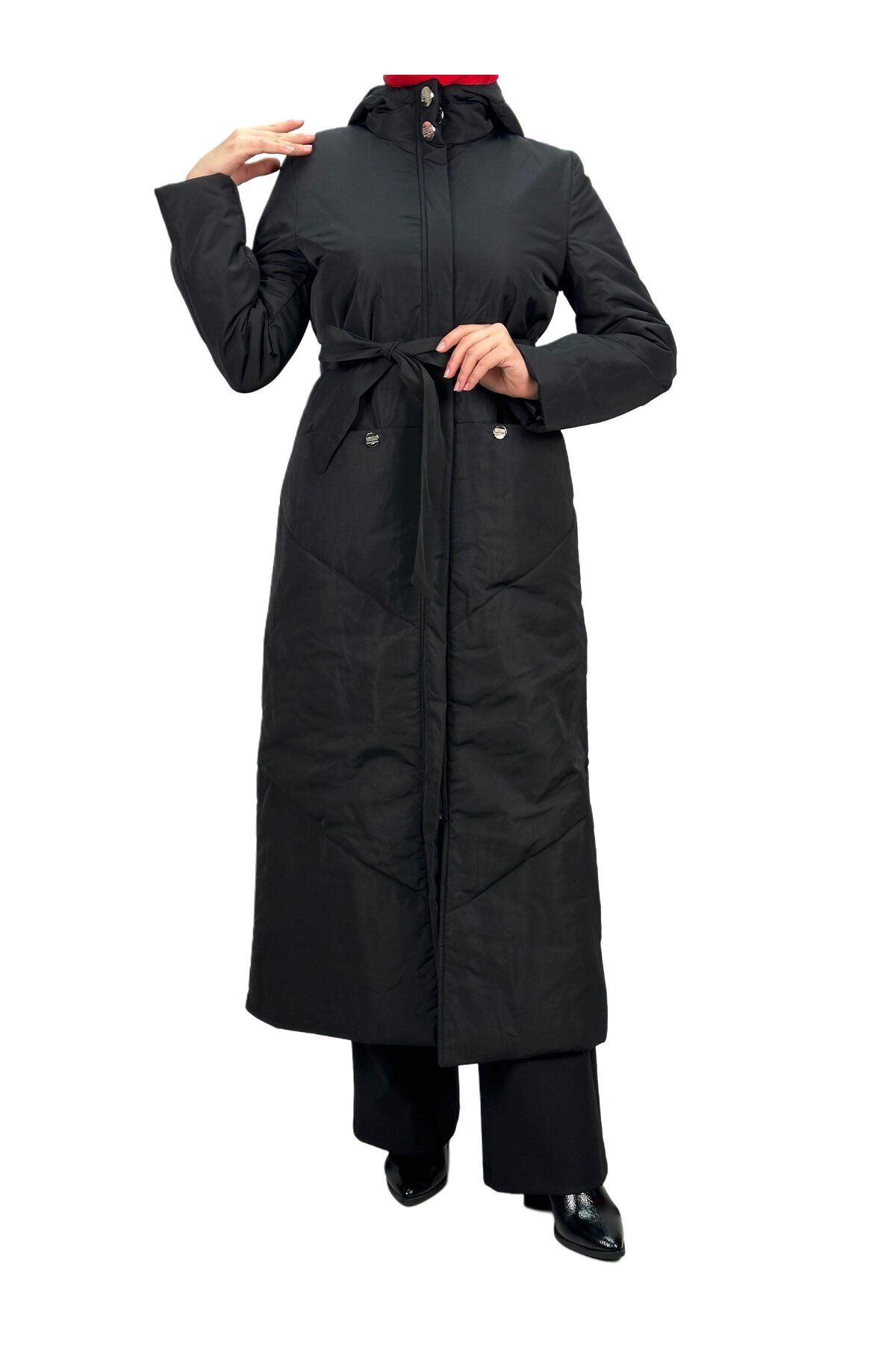 ottoman wear-Black Puffer Jacket - Otw1075 2