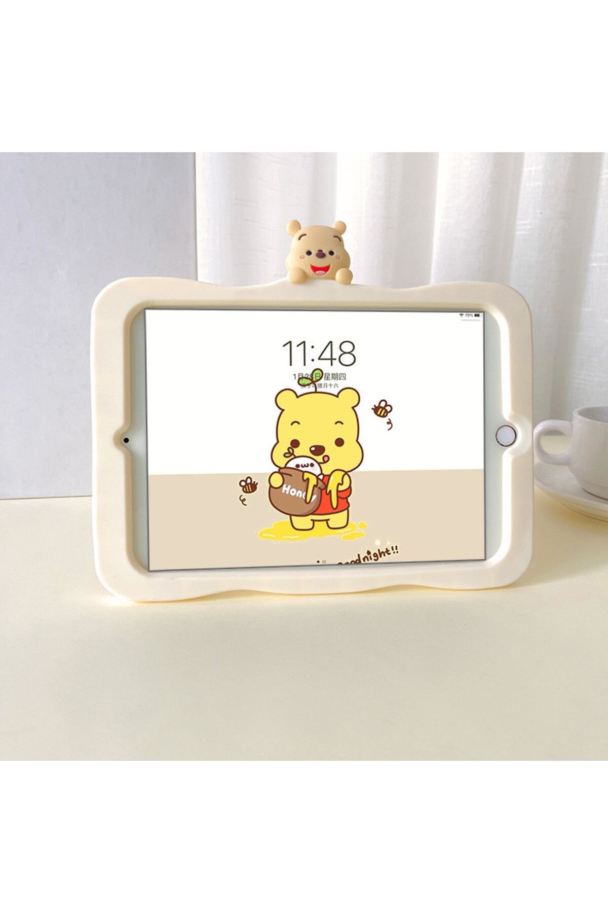 UnDePlus-Case for Samsung Galaxy Tab A8 10.5 Sm-X200 2021 Case Cute Dolls with Stand Fun 3D Character Kids Case 2