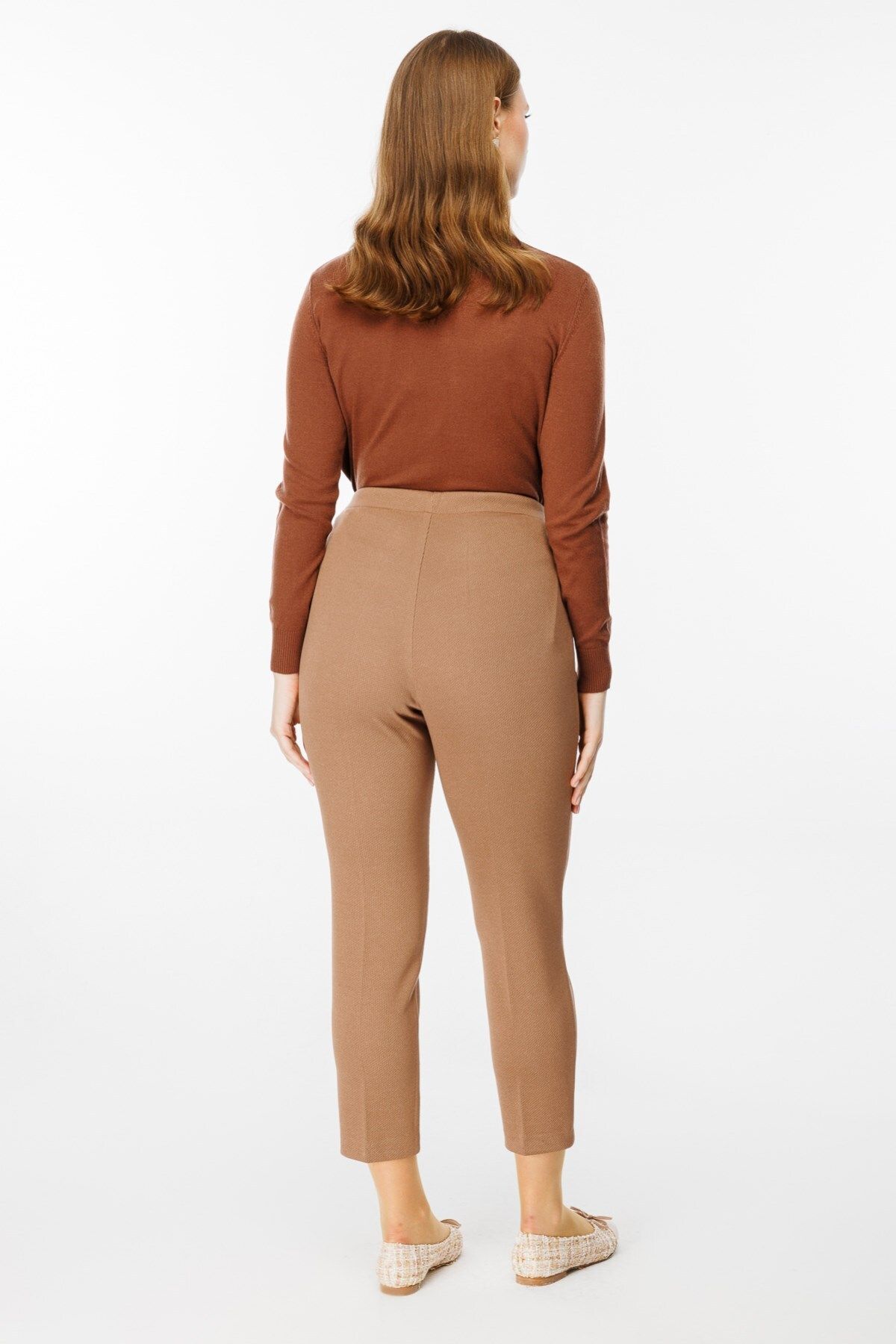 Ekol-Plus Size Trousers with Side Fems 3