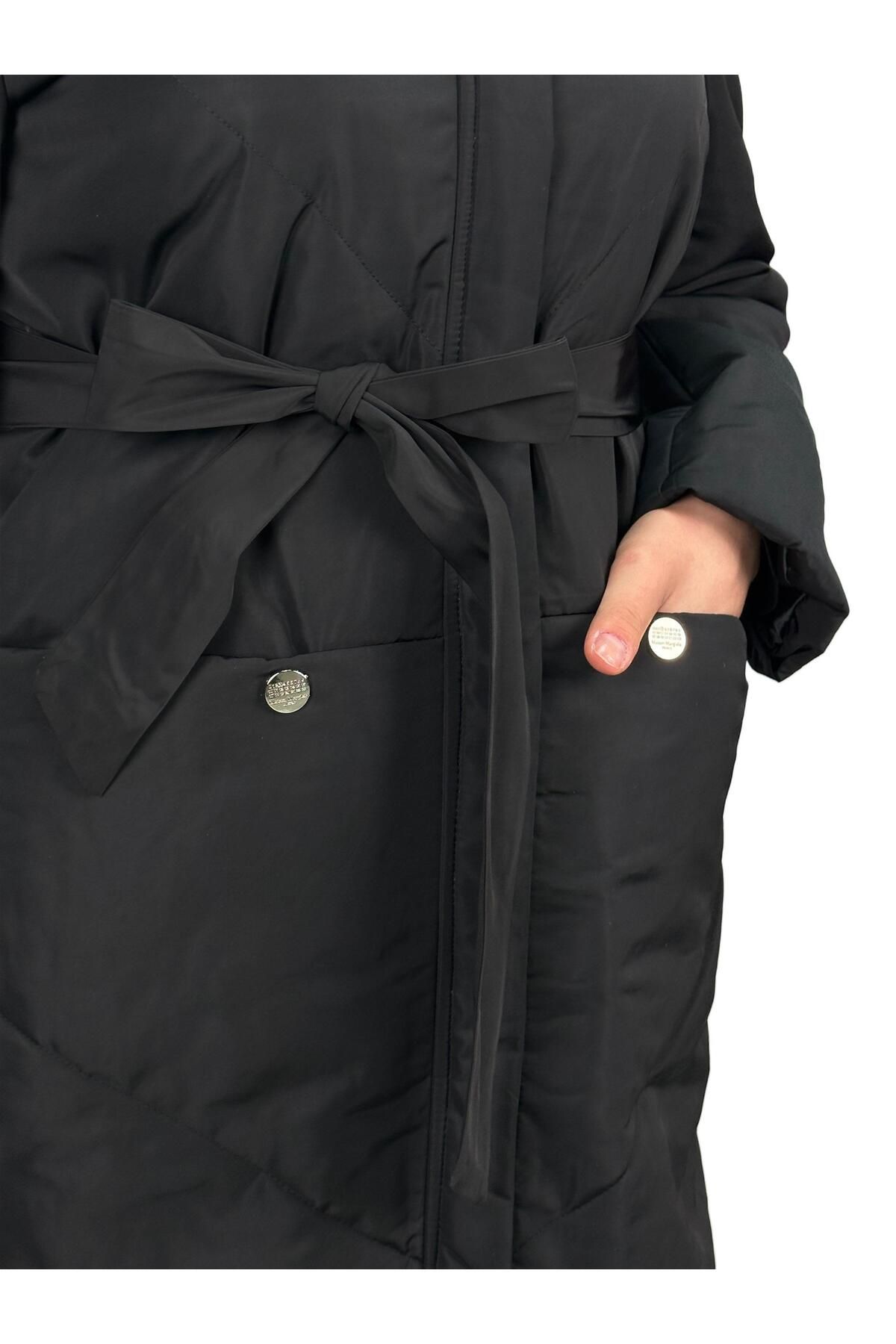 ottoman wear-Black Puffer Jacket - Otw1075 6