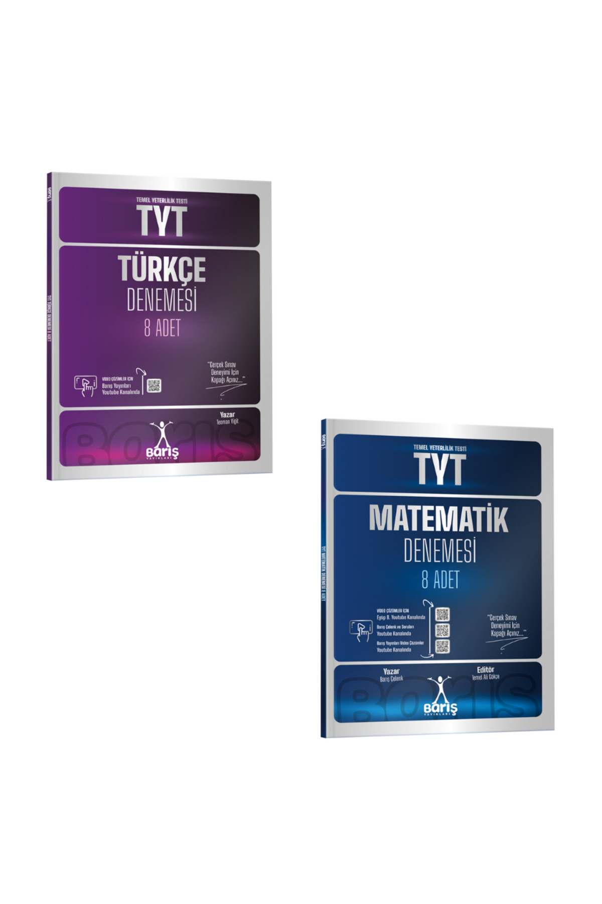 Orijinal Yayınları Barış Çelenk TYT Türkçe ve Matematik 8 Adet