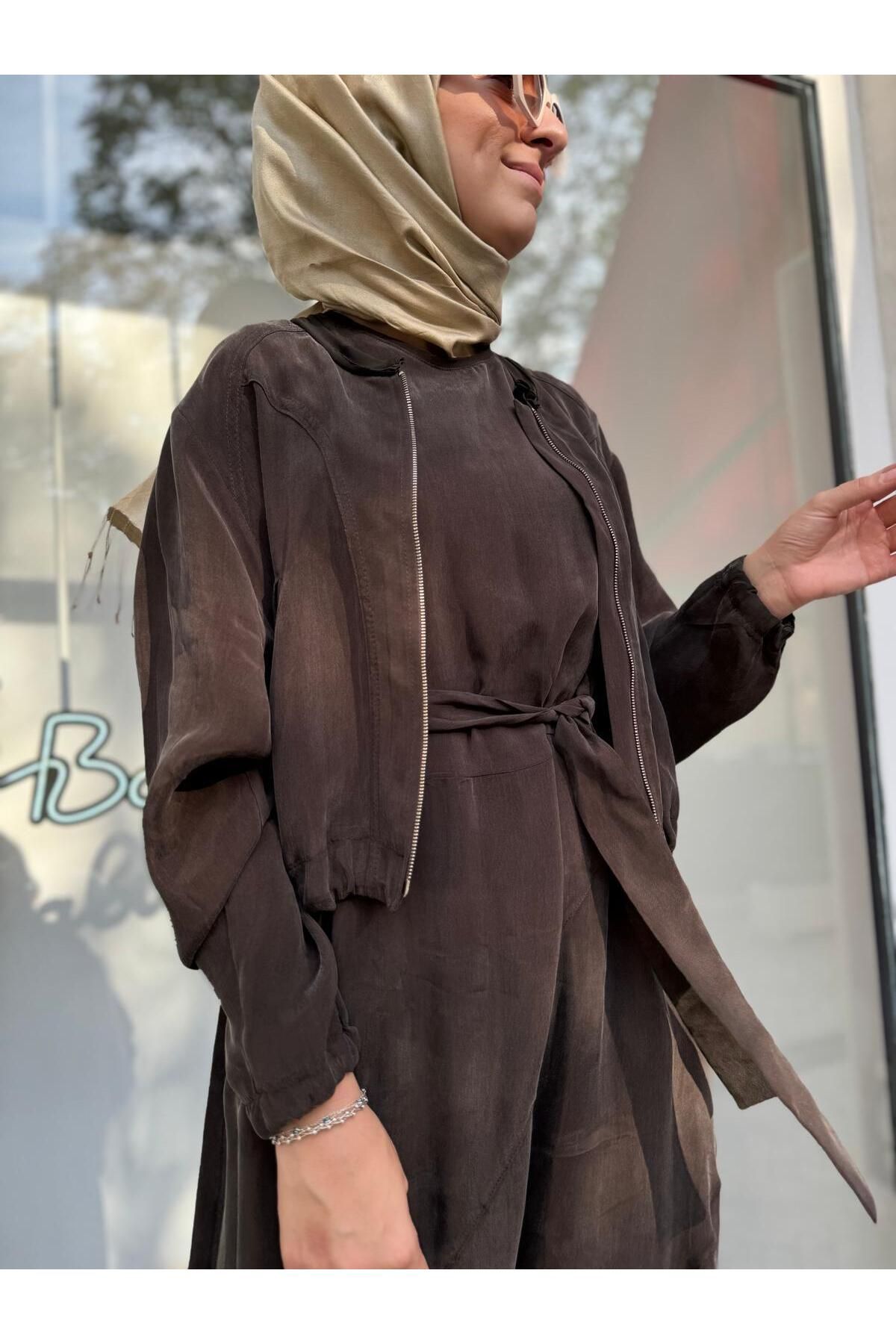 MissWhence-Brown Jumpsuit - Model 35823 5