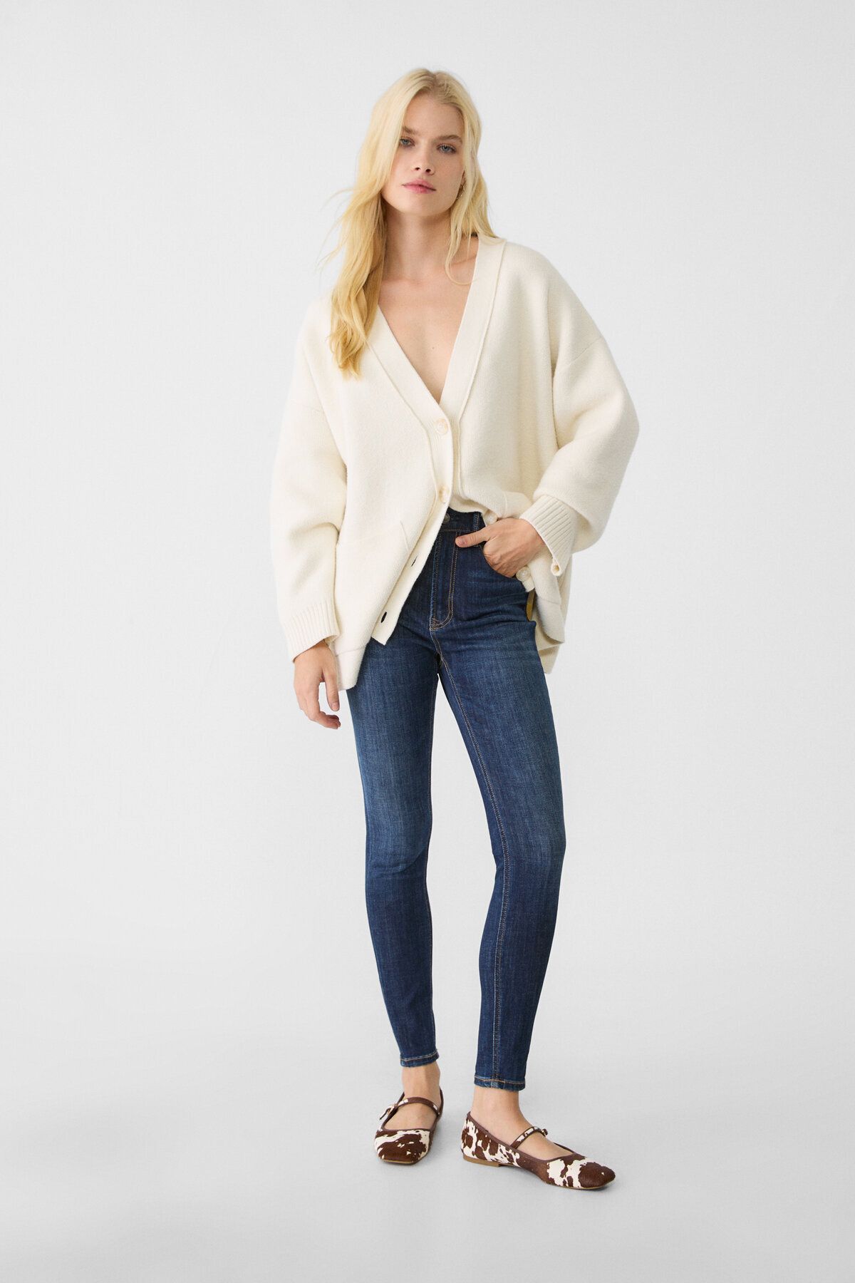 Stradivarius-1400 Regular Waist Skinny Jeans 1