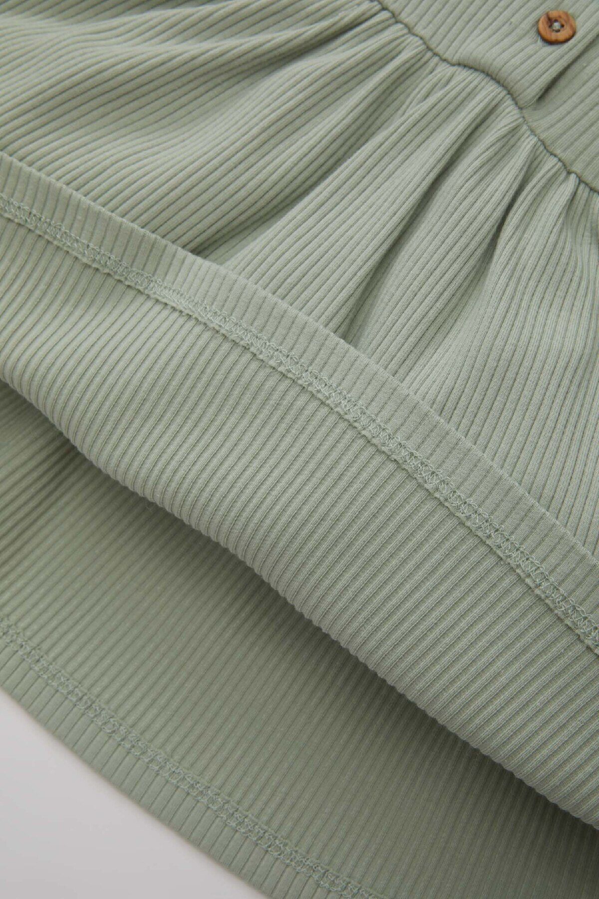 DeFacto-Baby-Mädchen-Basic-Kleid mit Rundhalsausschnitt, langen Ärmeln, geripptem Halbknopf-Unterhemd, einfarbig, A7522a524au 4