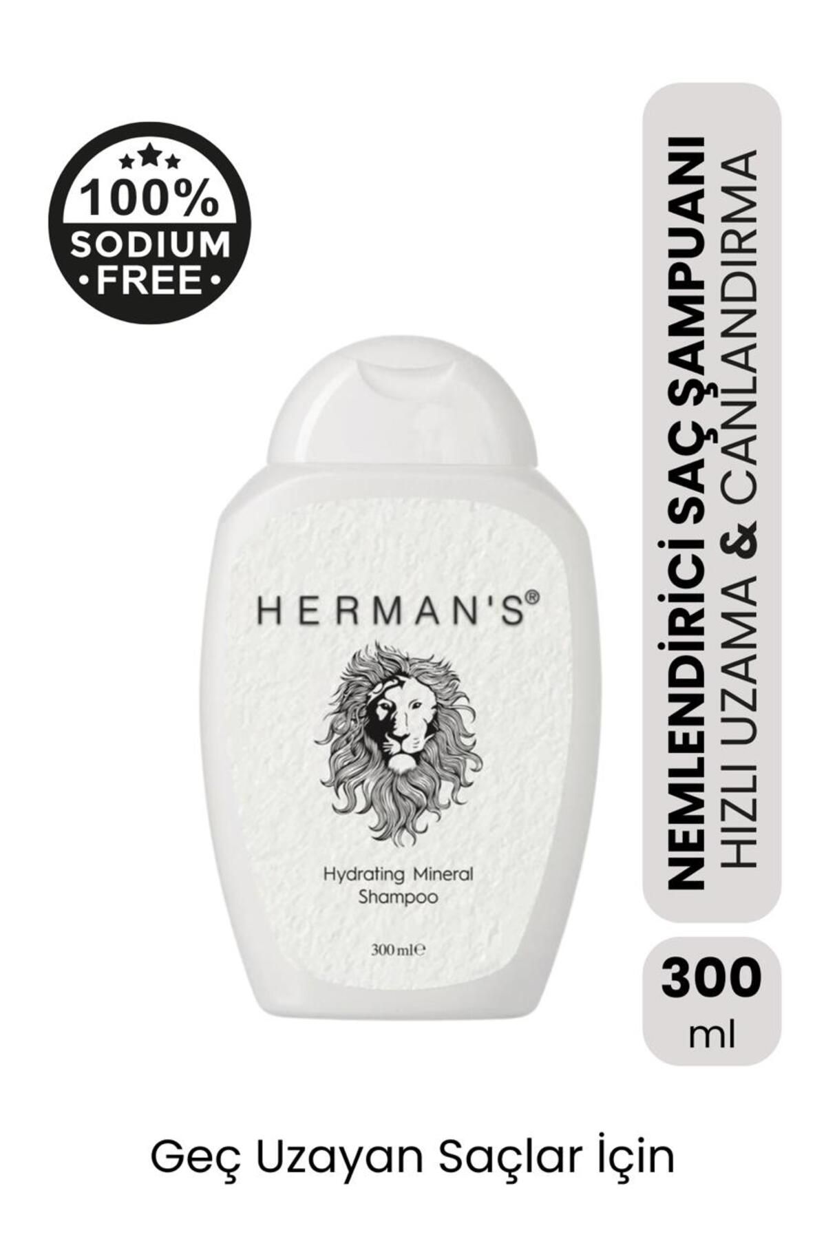 شامپو مینرال مرطوب کننده 300 میلی لیتر HERMAN'S