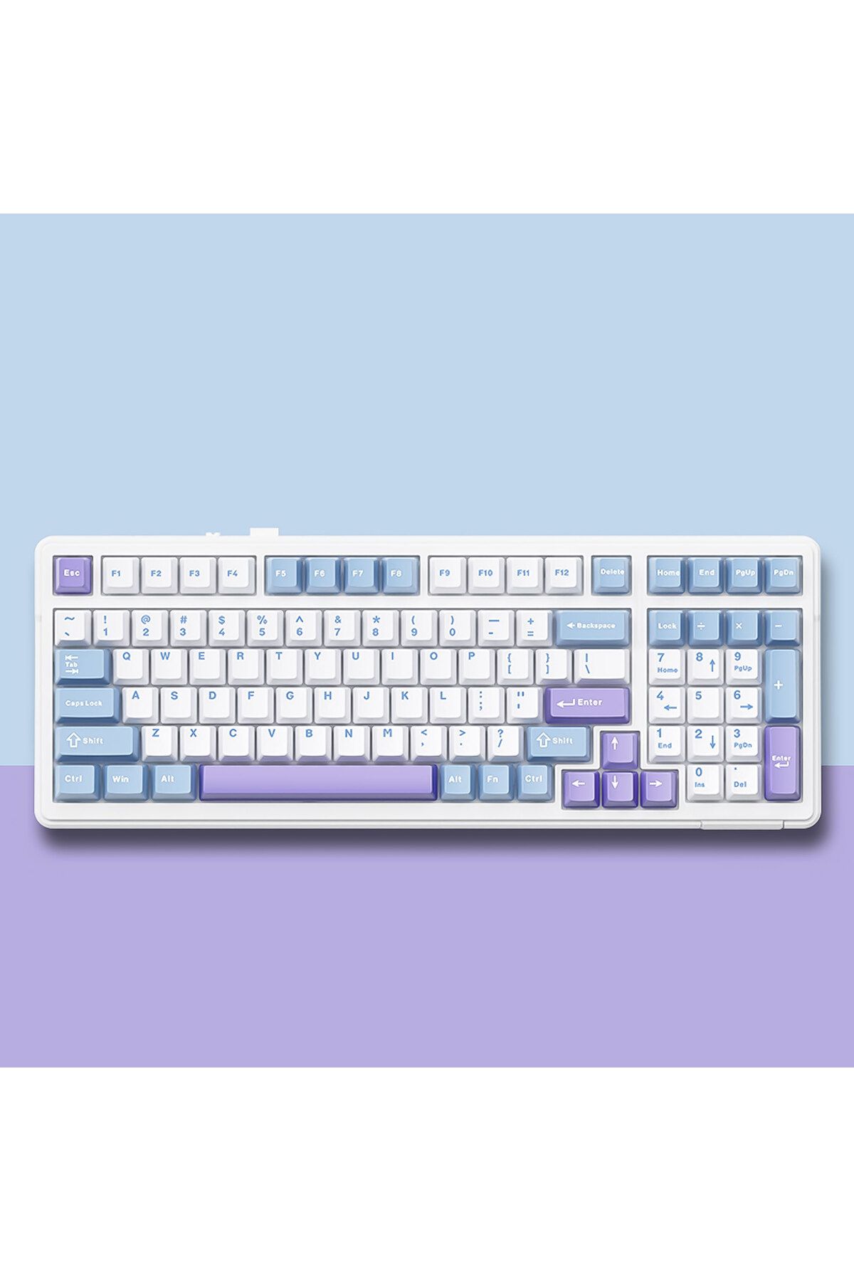 Aula-F99 95% Tri-Mode RGB Wireless Mechanical Gaming Keyboard, Pre-lubed Reaper Switches Hot-swappable 2