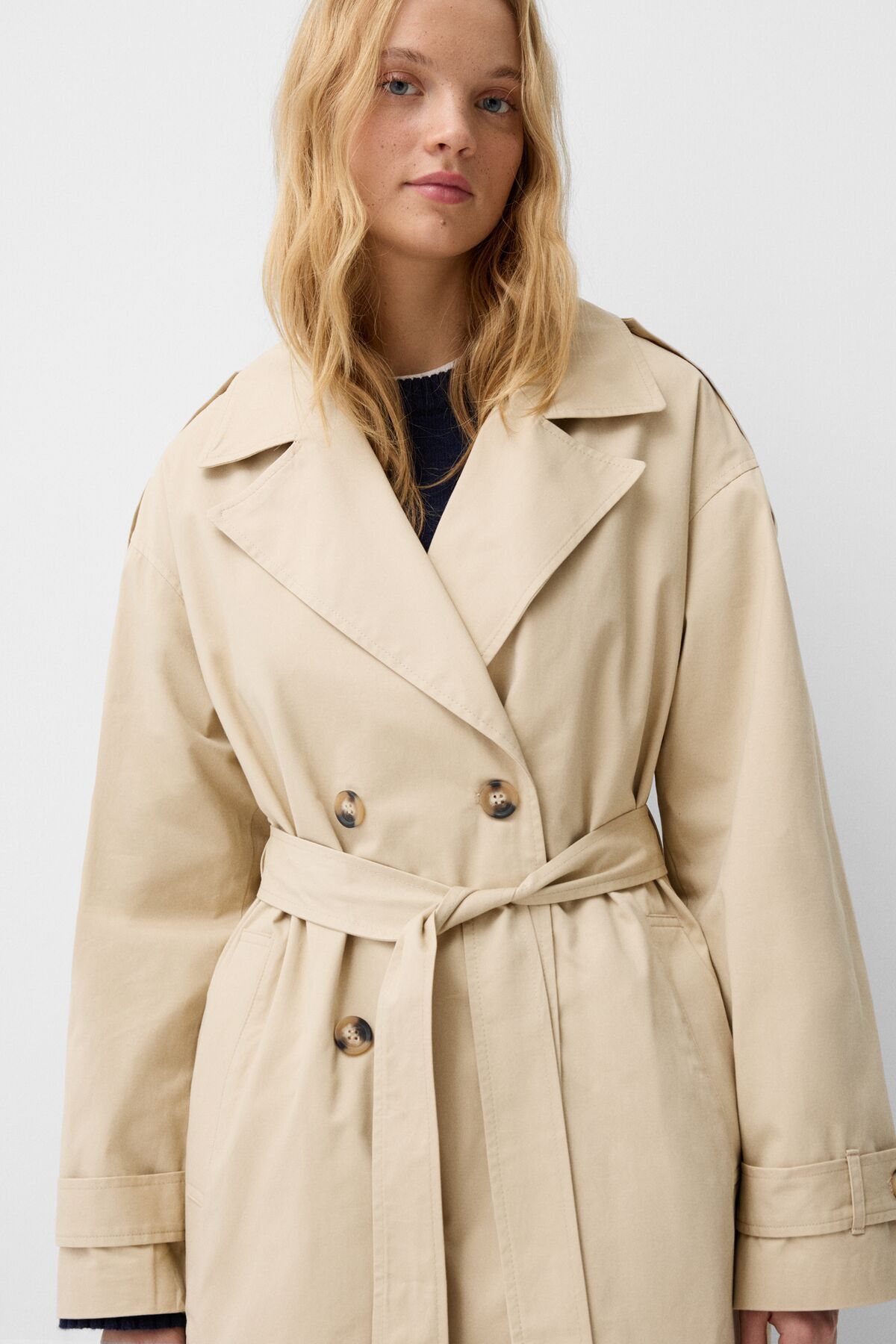 Bershka-Trench Coat - Brown - Basic 5