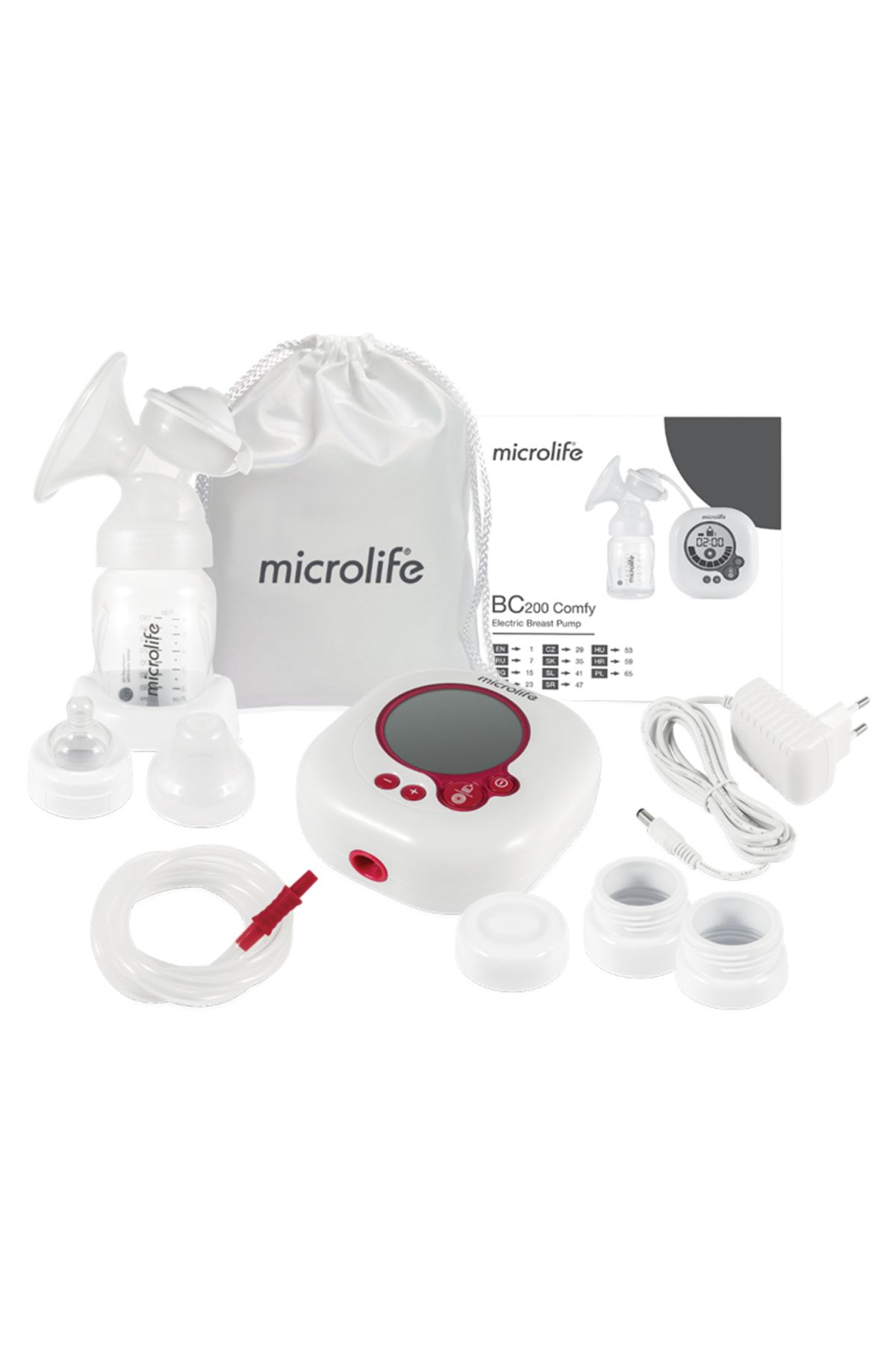 Microlife-BC 200 Comfy Electric Breast Pump, Transparent 3