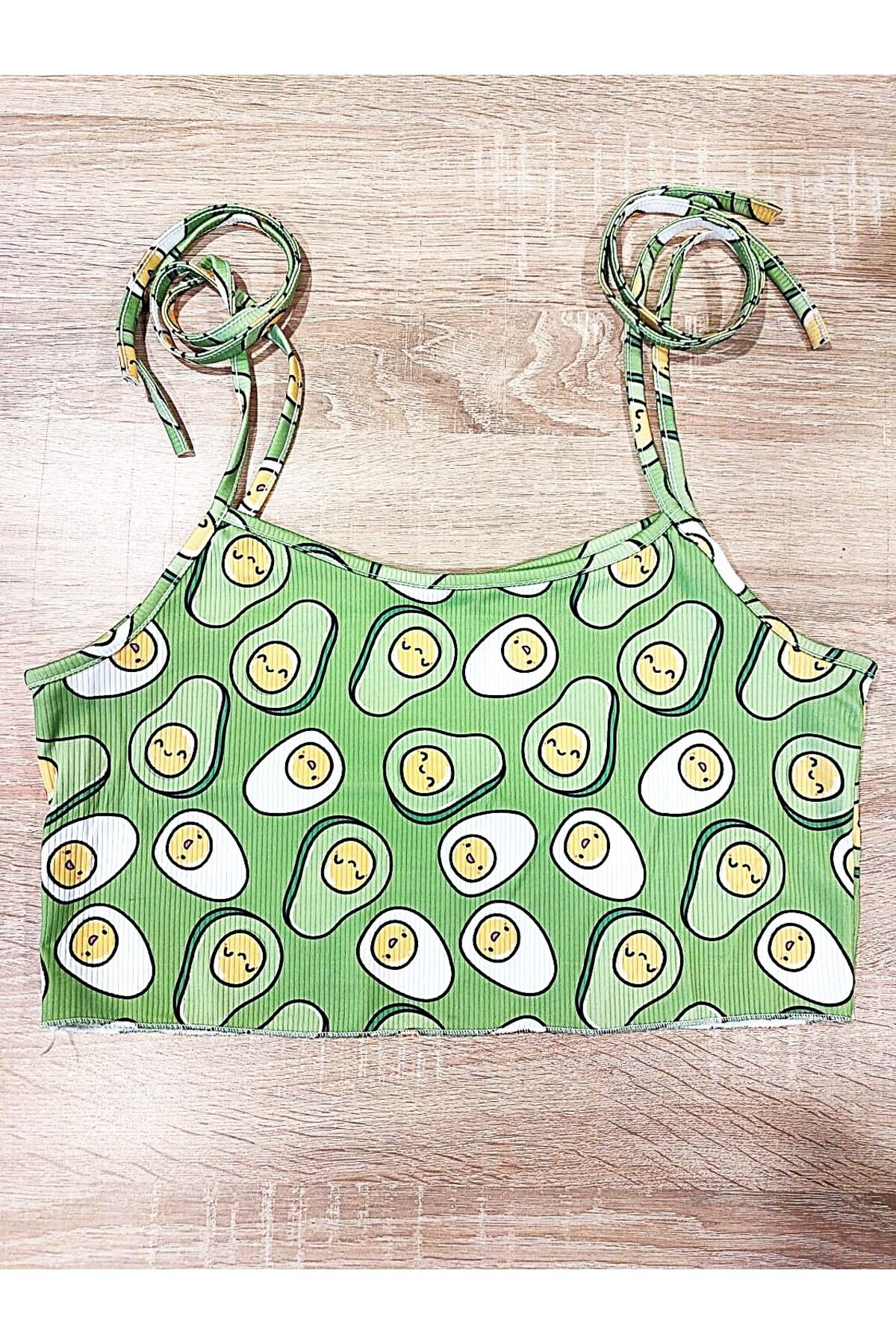 PEMBİŞ HOMEWEAR Avocado Crop Atlet