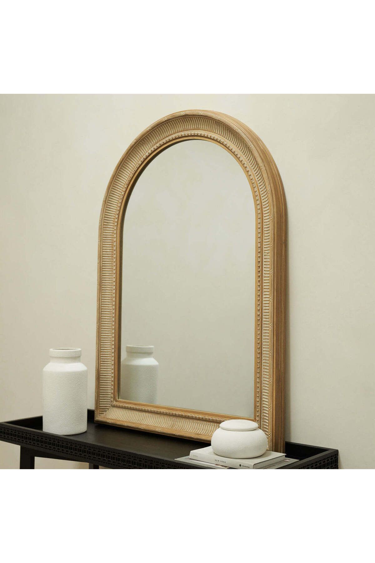 Felicity Mirror 110x80 cm Dekoratif Tasarım Ahşap Konsol Üstü Duvar Aynası - Pinterest Duvar Dekor Aynası - 43