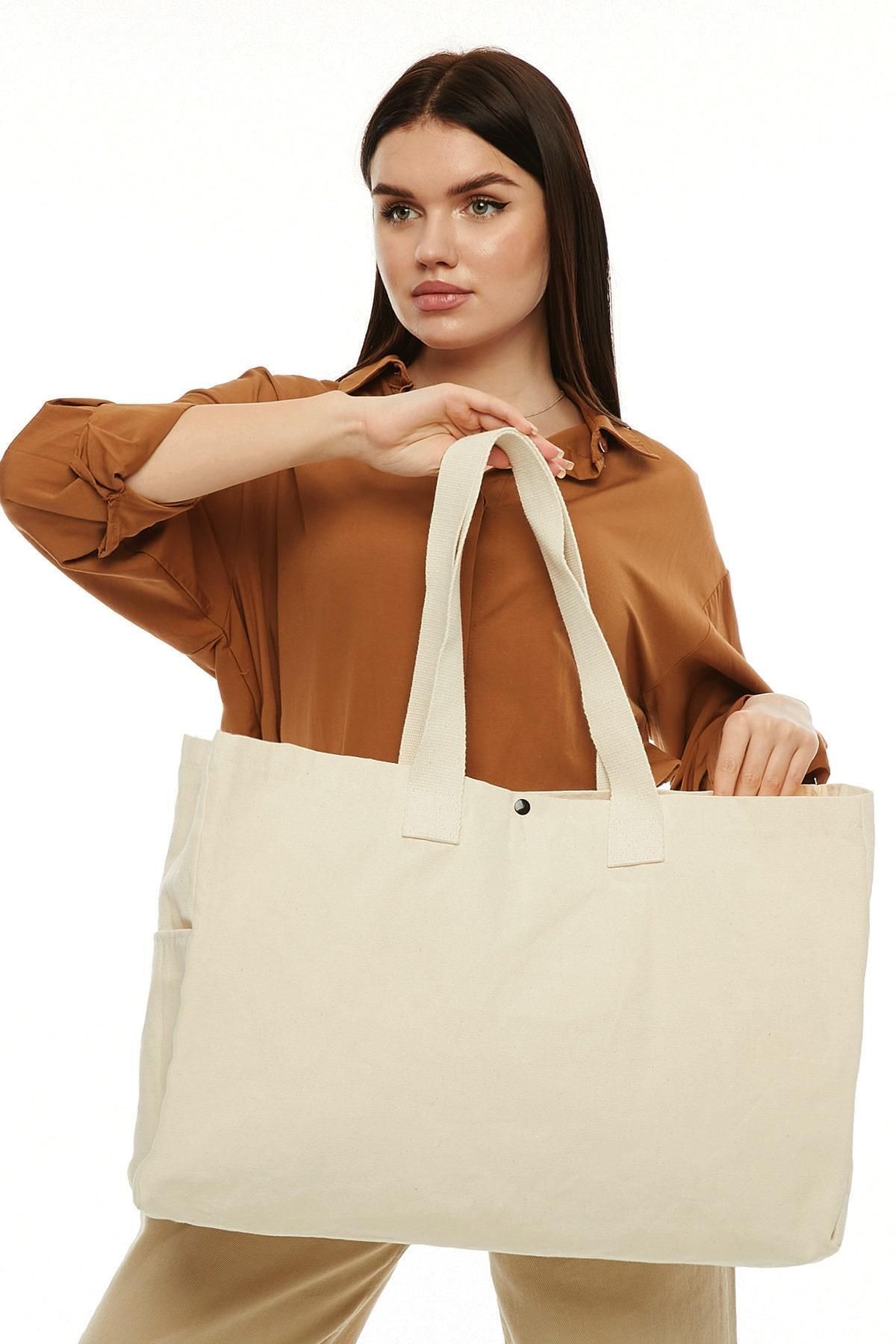 Çınar Bez Çanta-Canvas Large Size Bag 5