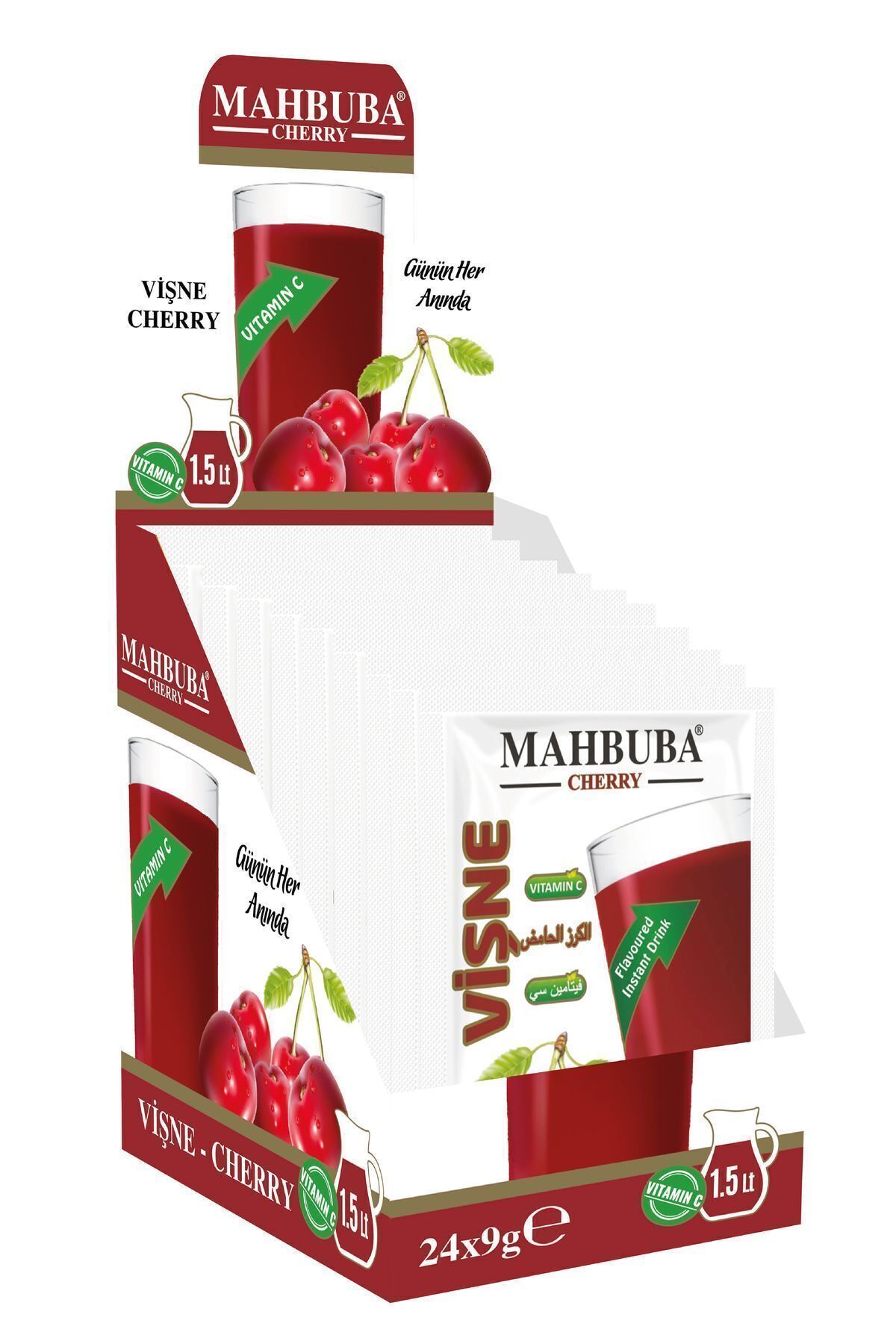 Mahbuba Vişne Aromalı Soğuk Toz Içecek 24x9gr